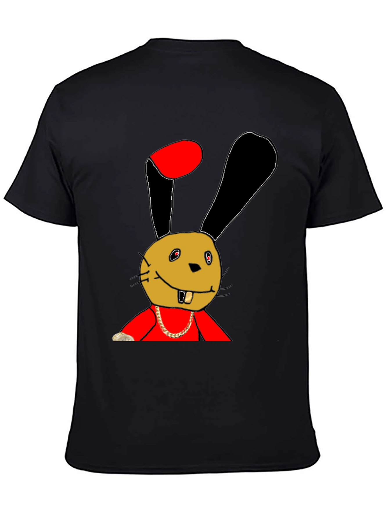 Funky Bunny Graphic Tee - Unique Cartoon Print