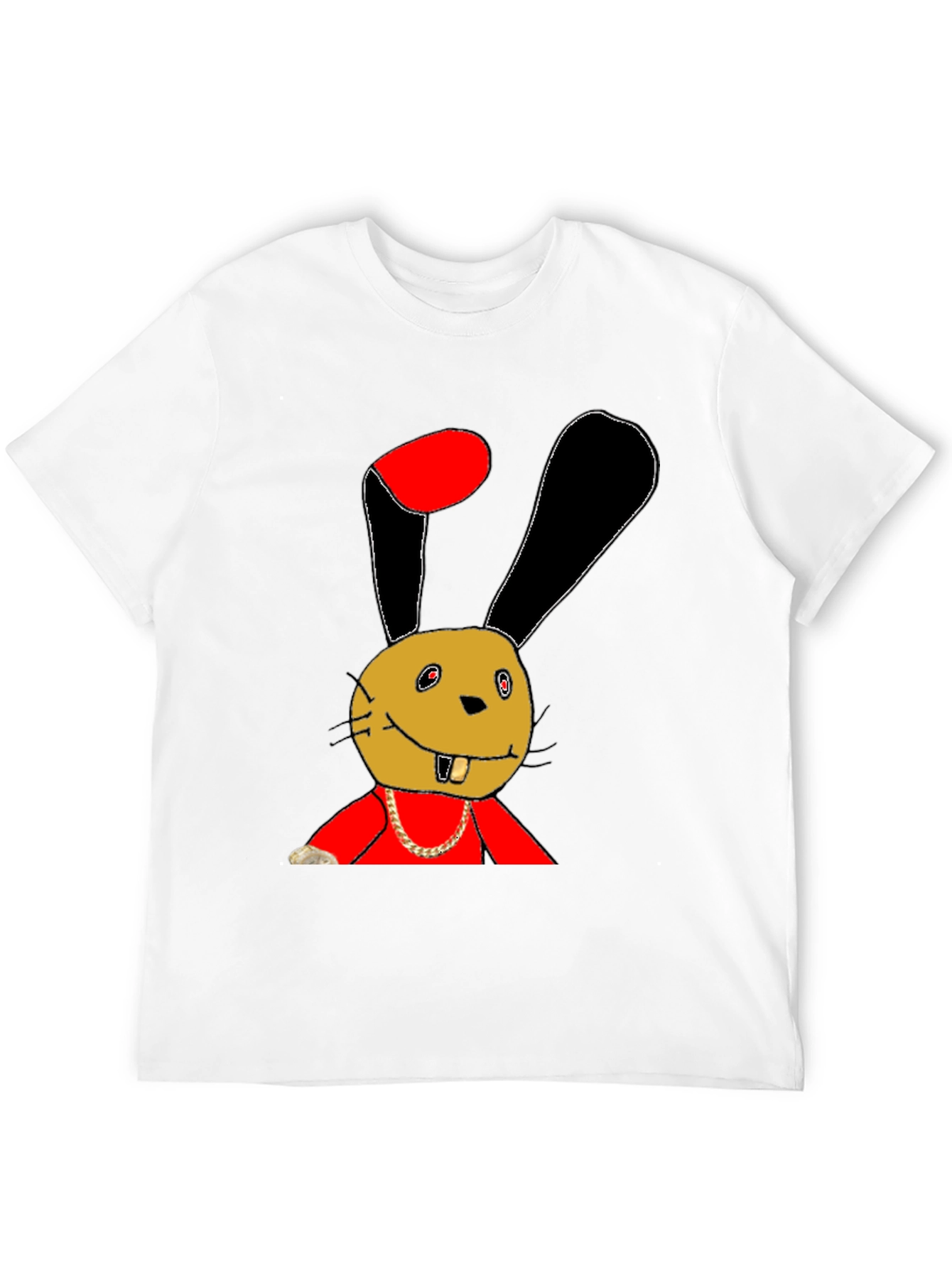 Funky Bunny Graphic Tee - Unique Cartoon Print