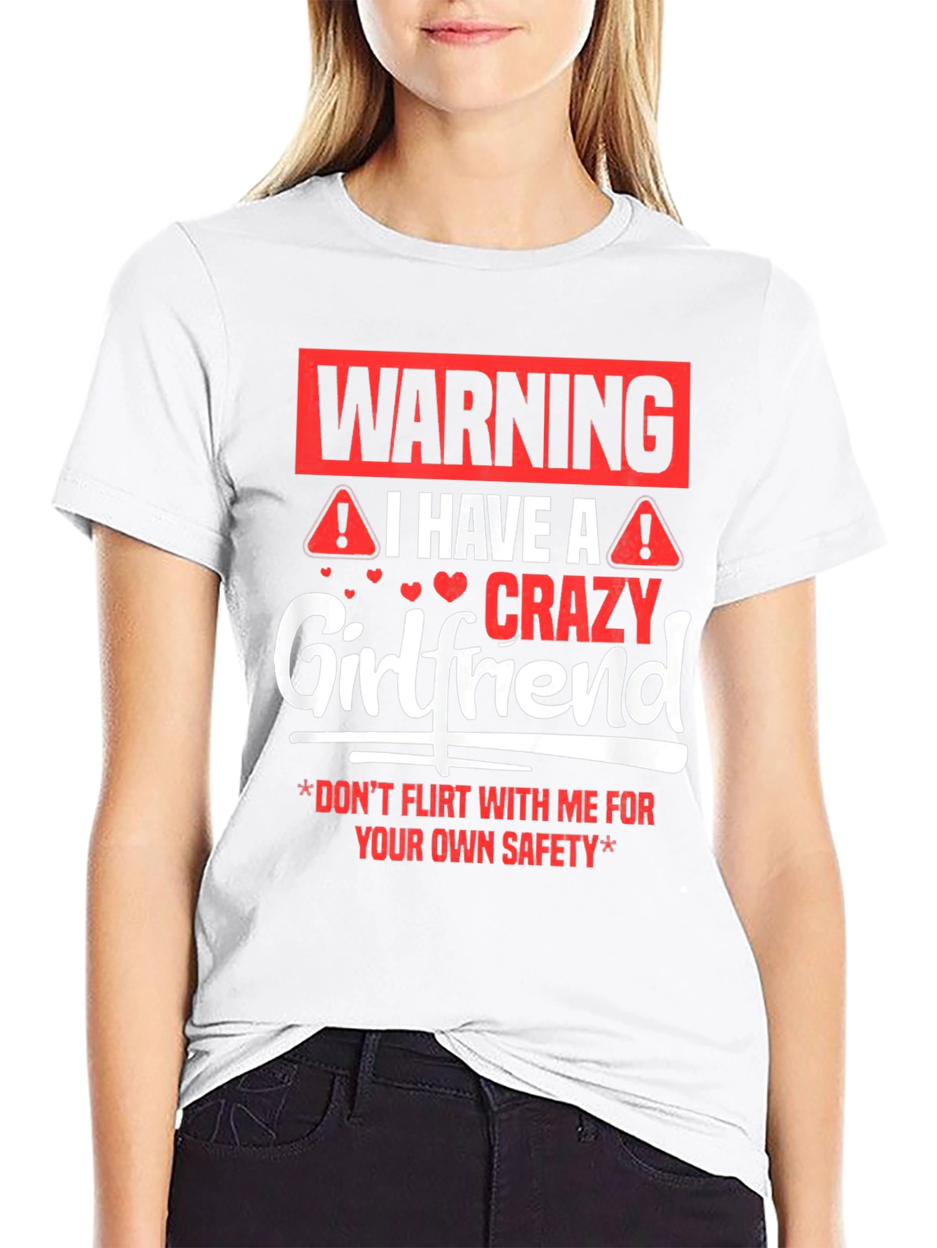 Warning Crazy Girlfriend Graphic Tee