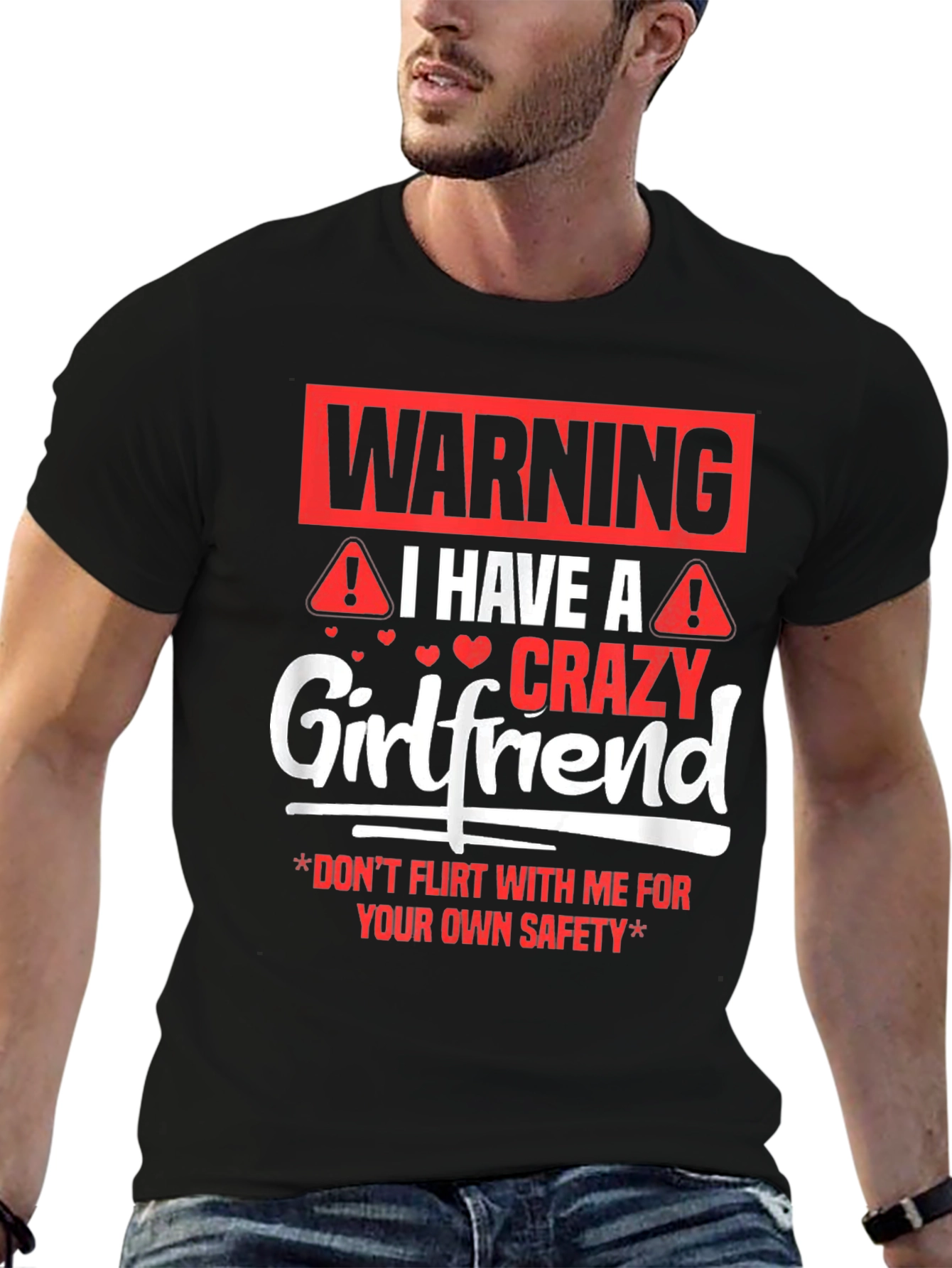 Warning Crazy Girlfriend Graphic Tee
