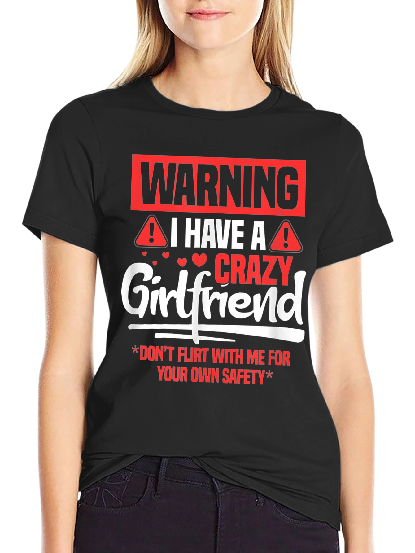 Warning Crazy Girlfriend Graphic Tee