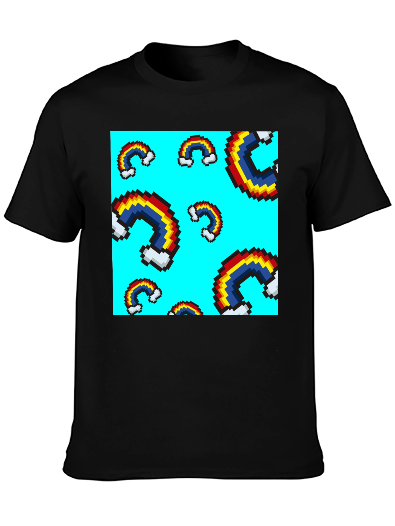 Pixel Rainbow T-Shirt - Unique Graphic Tee