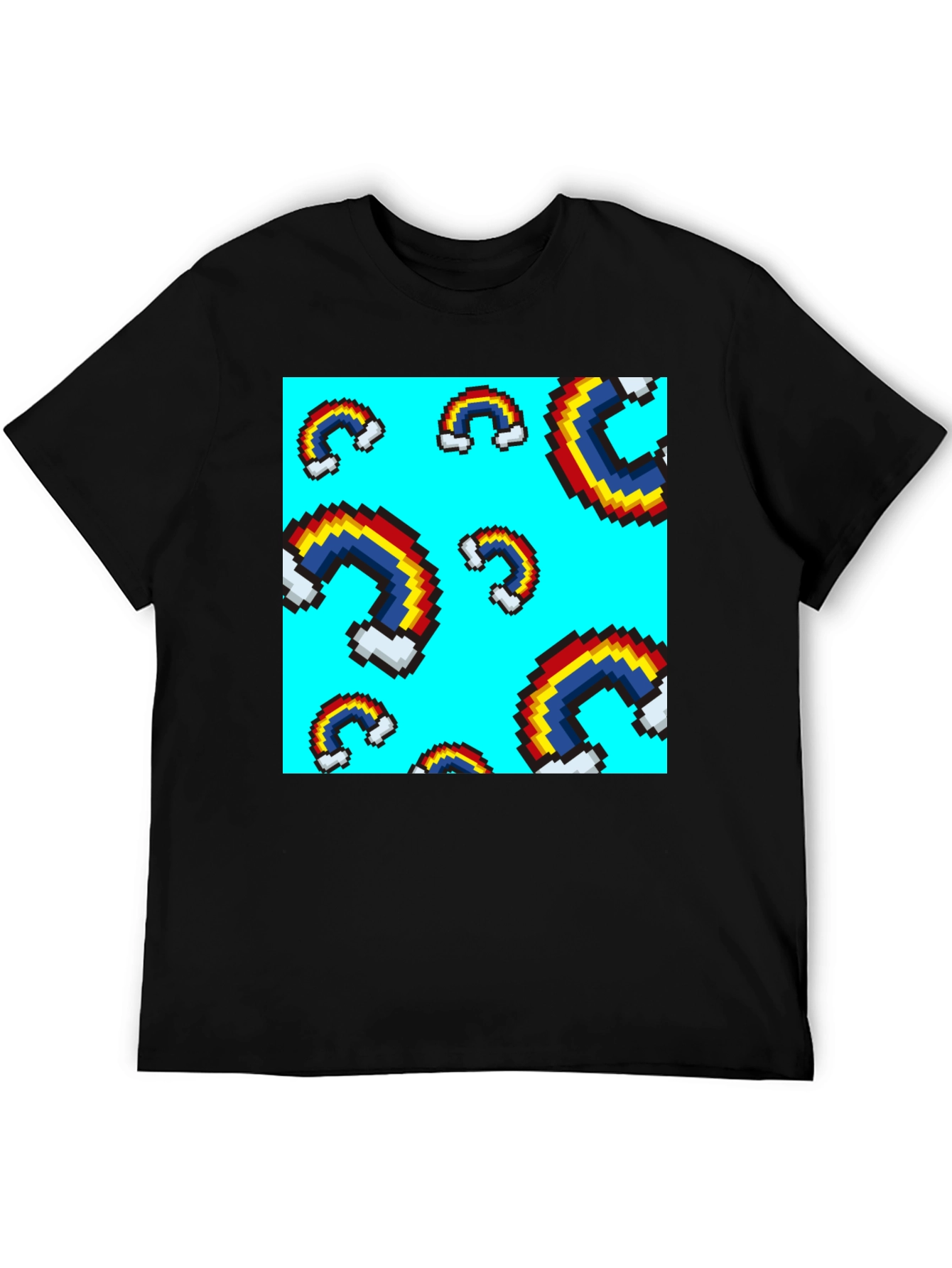 Pixel Rainbow T-Shirt - Unique Graphic Tee