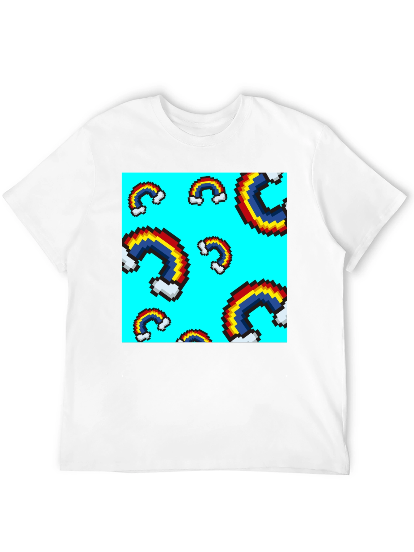 Pixel Rainbow T-Shirt - Unique Graphic Tee