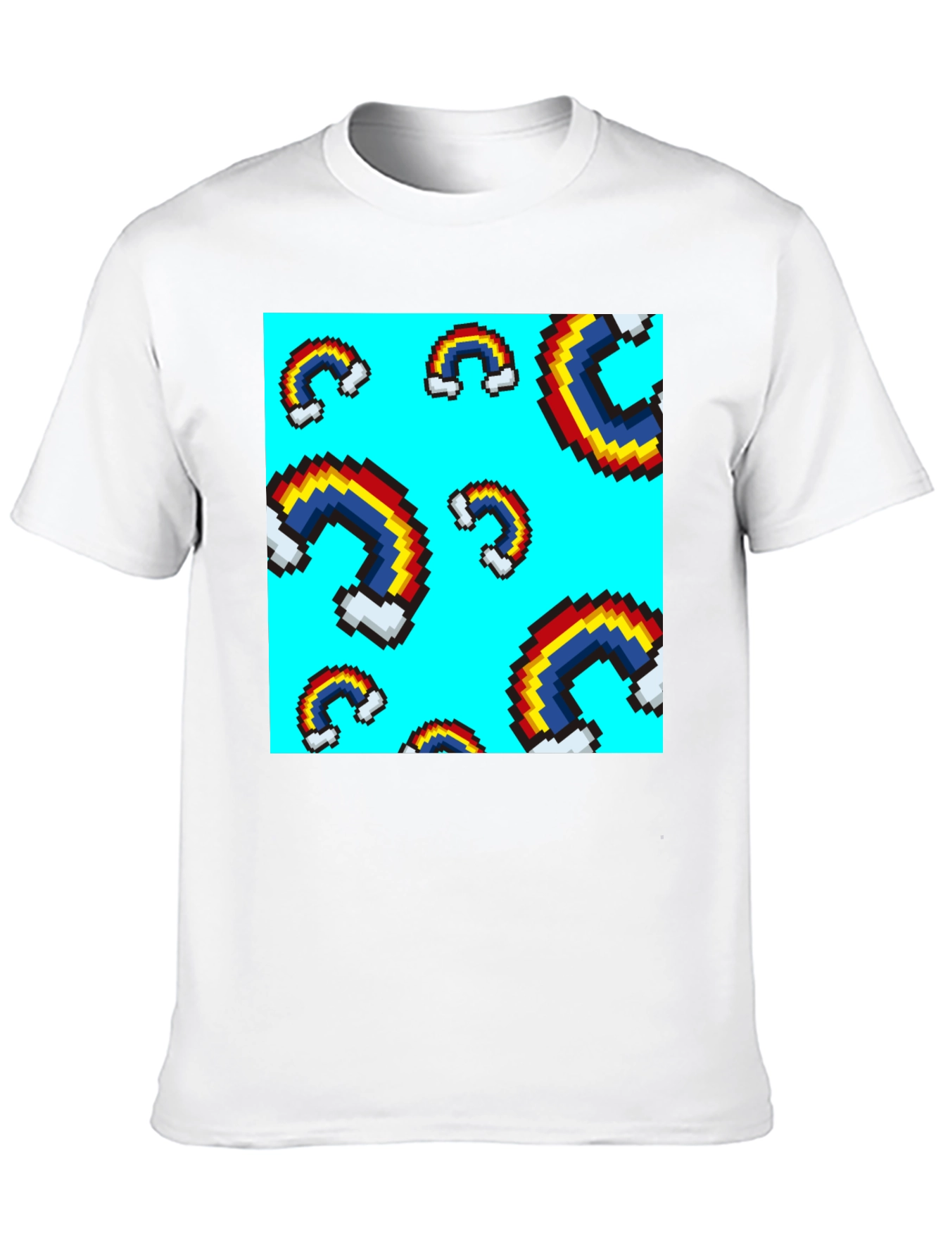 Pixel Rainbow T-Shirt - Unique Graphic Tee