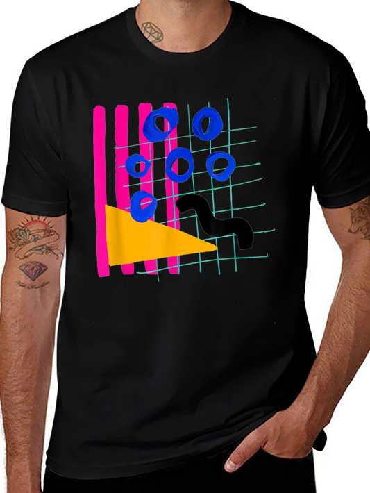 Retro 80s Geometric Graphic Tee
