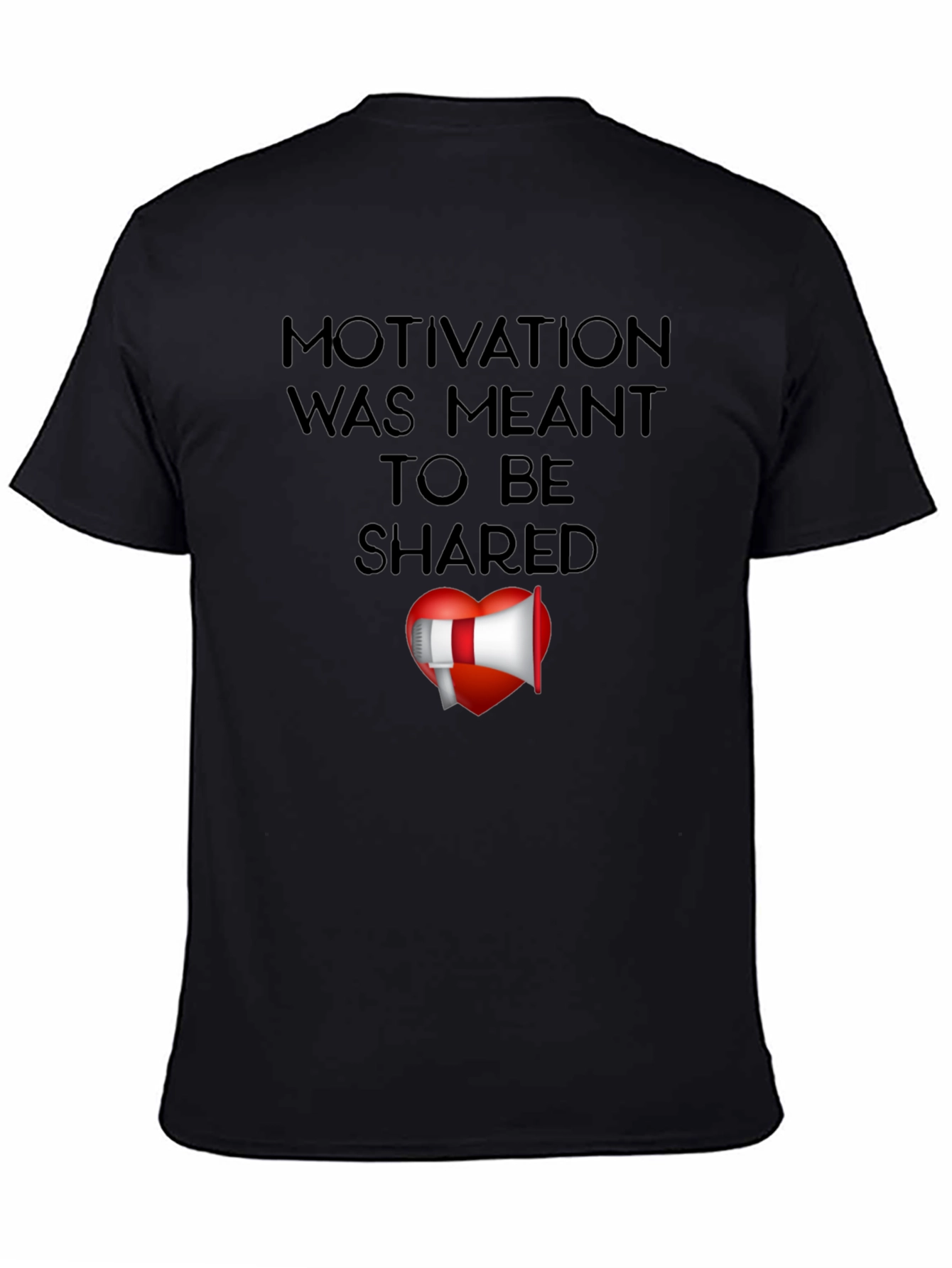 Motivational Shared Heart Graphic T-Shirt