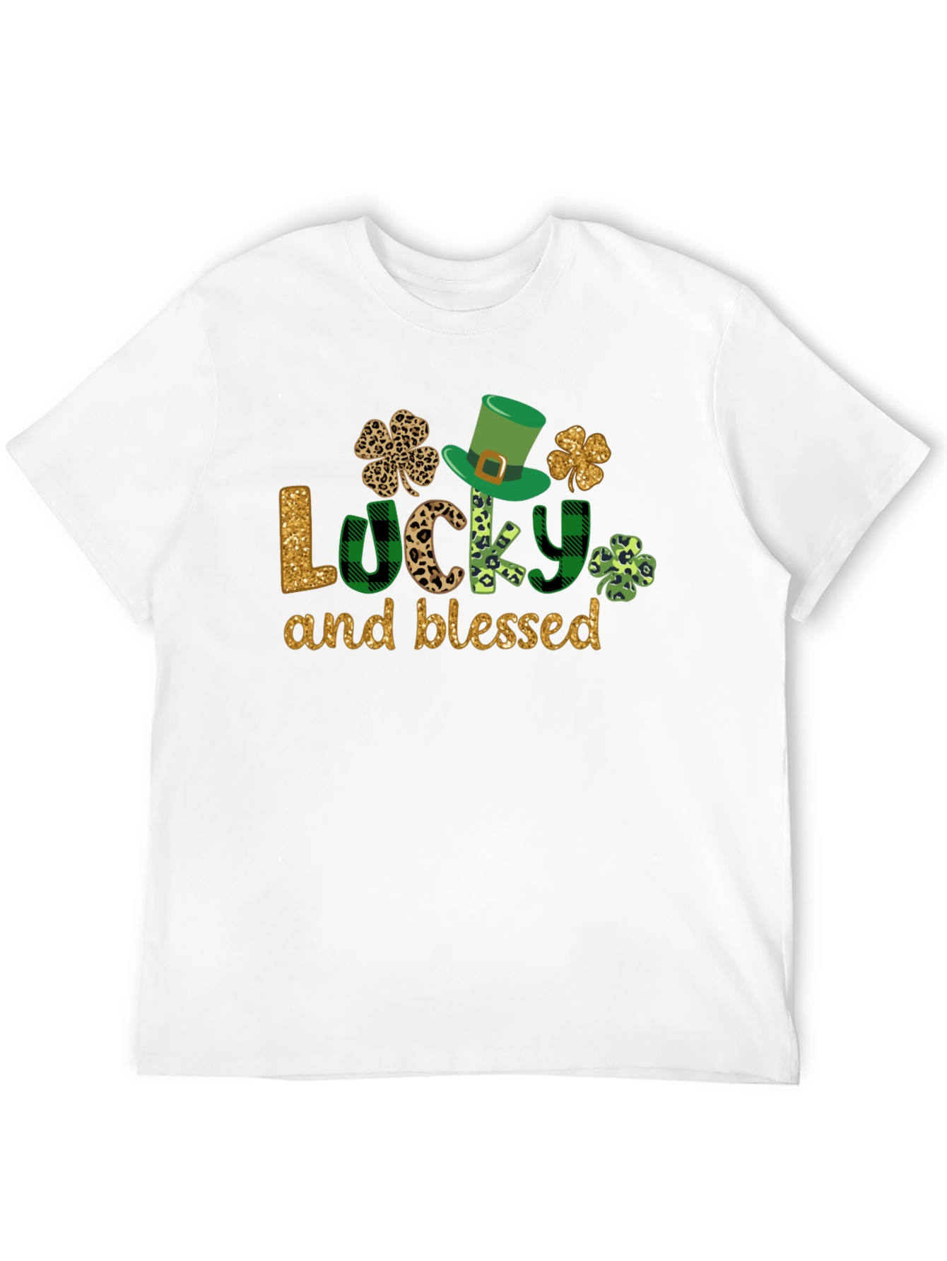 Lucky & Blessed St. Patricks Day Graphic Tee