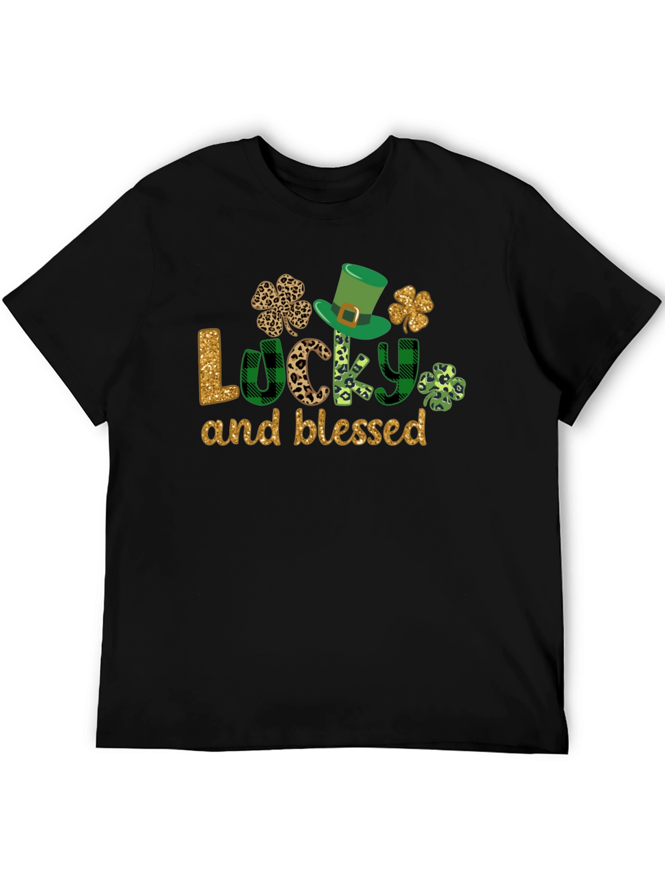 Lucky & Blessed St. Patricks Day Graphic Tee