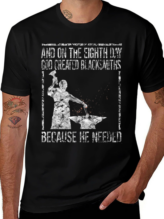 Blacksmith Graphic T-Shirt - And On The Eighth Day