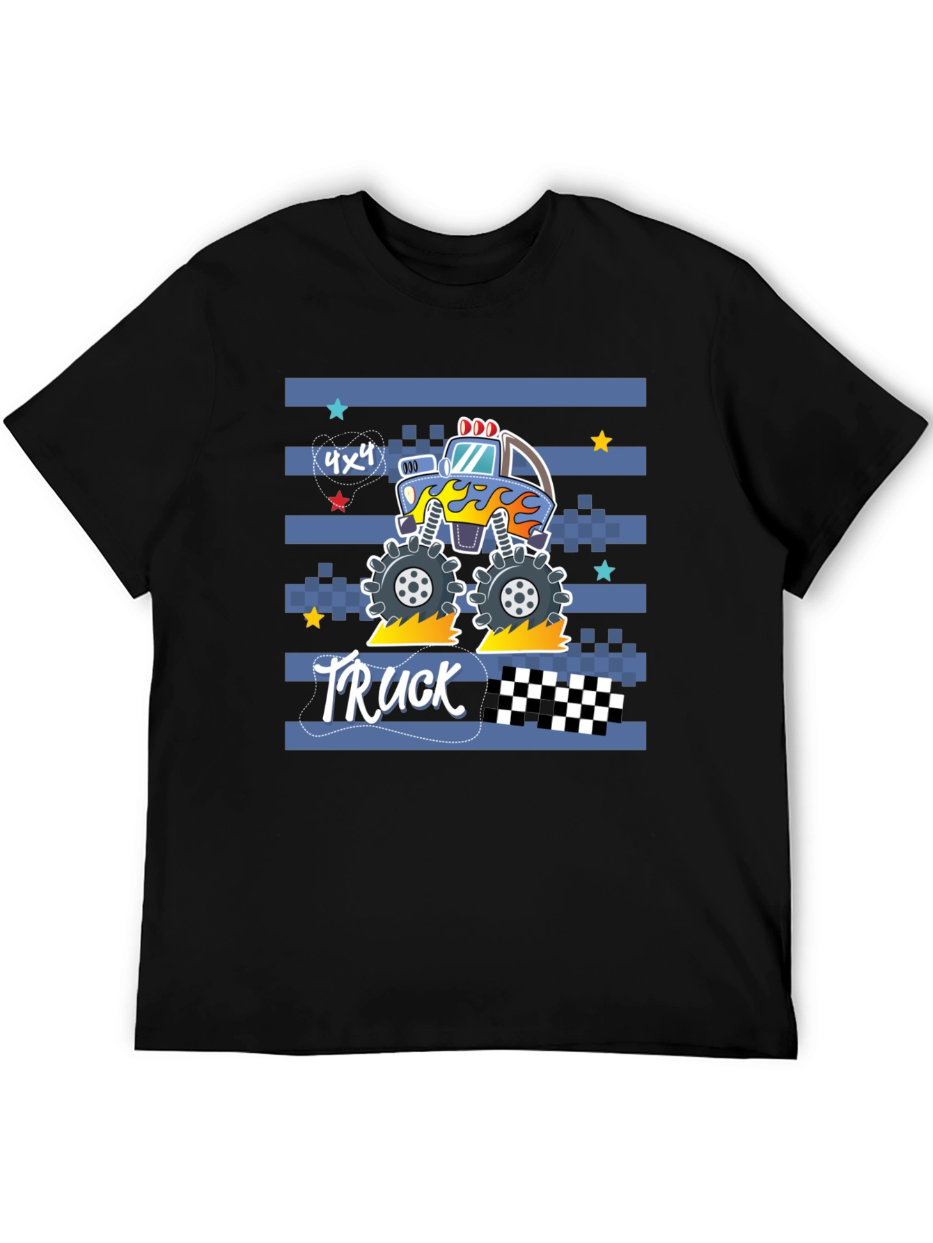 Monster Truck Graphic Tee - Black