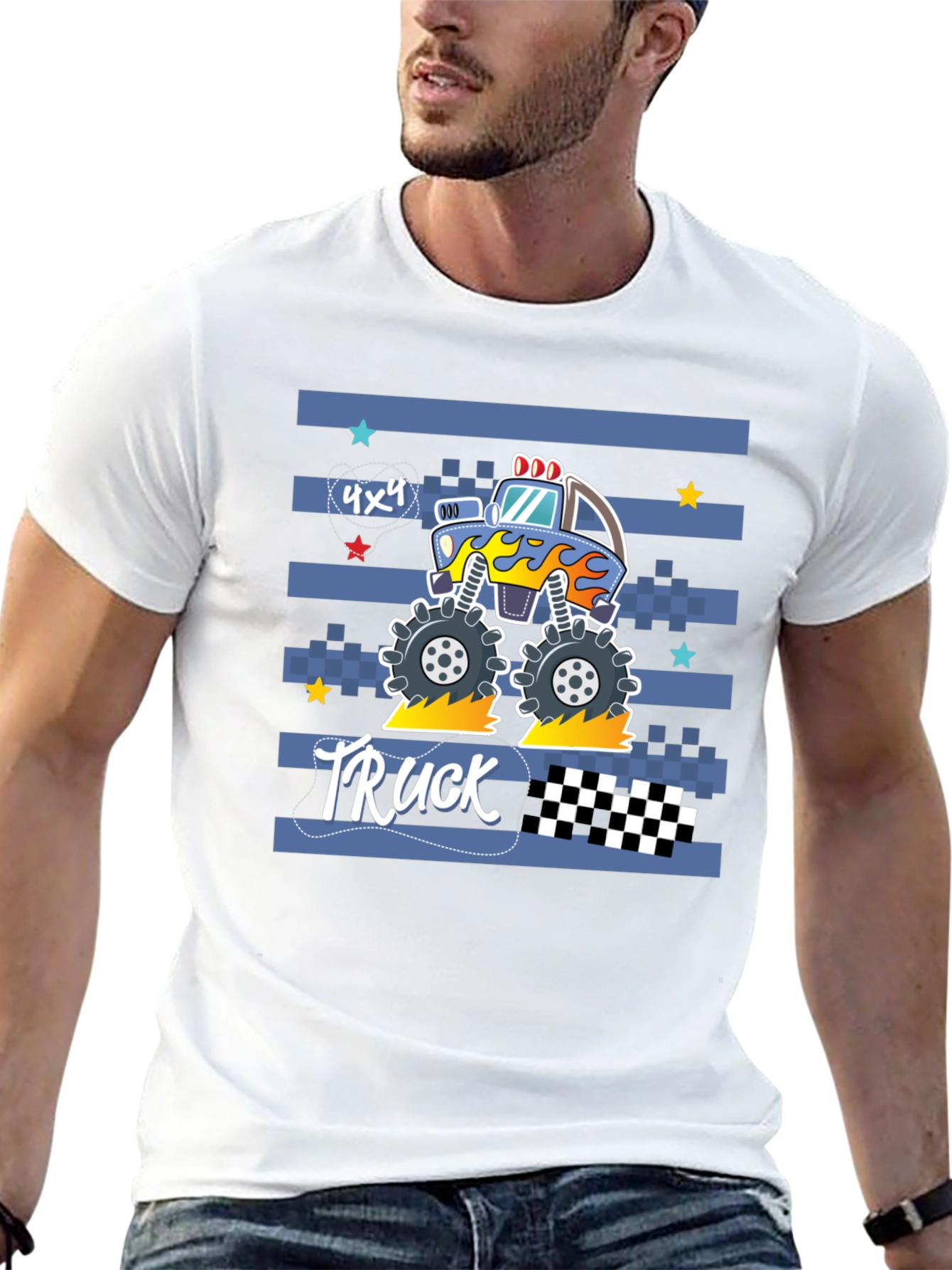 Monster Truck Graphic Tee - Black