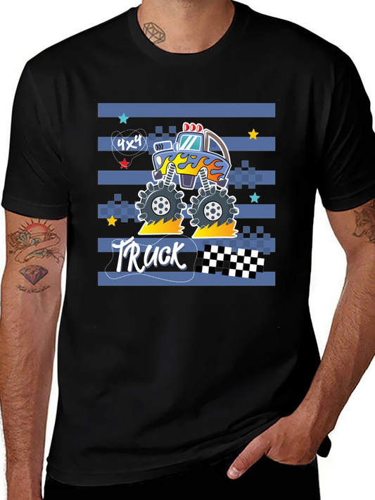 Monster Truck Graphic Tee - Black