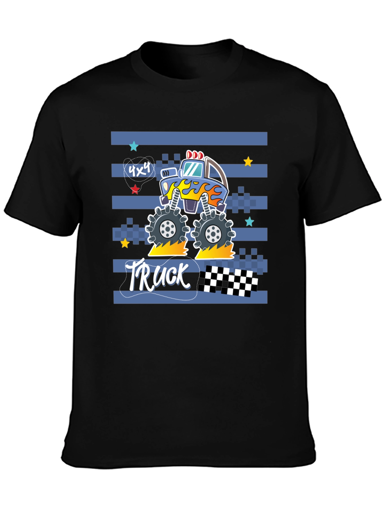 Monster Truck Graphic Tee - Black