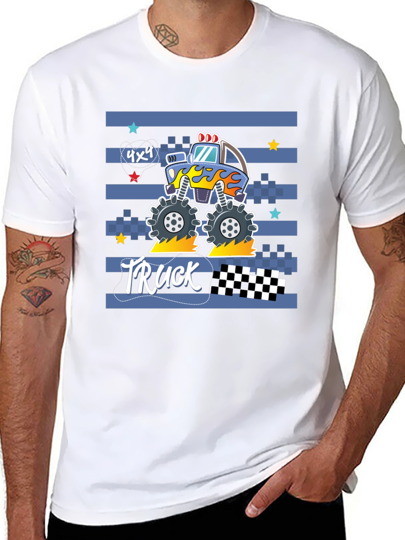Monster Truck Graphic Tee - Black