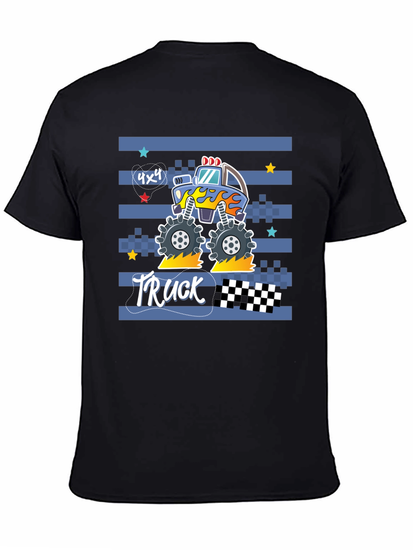 Monster Truck Graphic Tee - Black