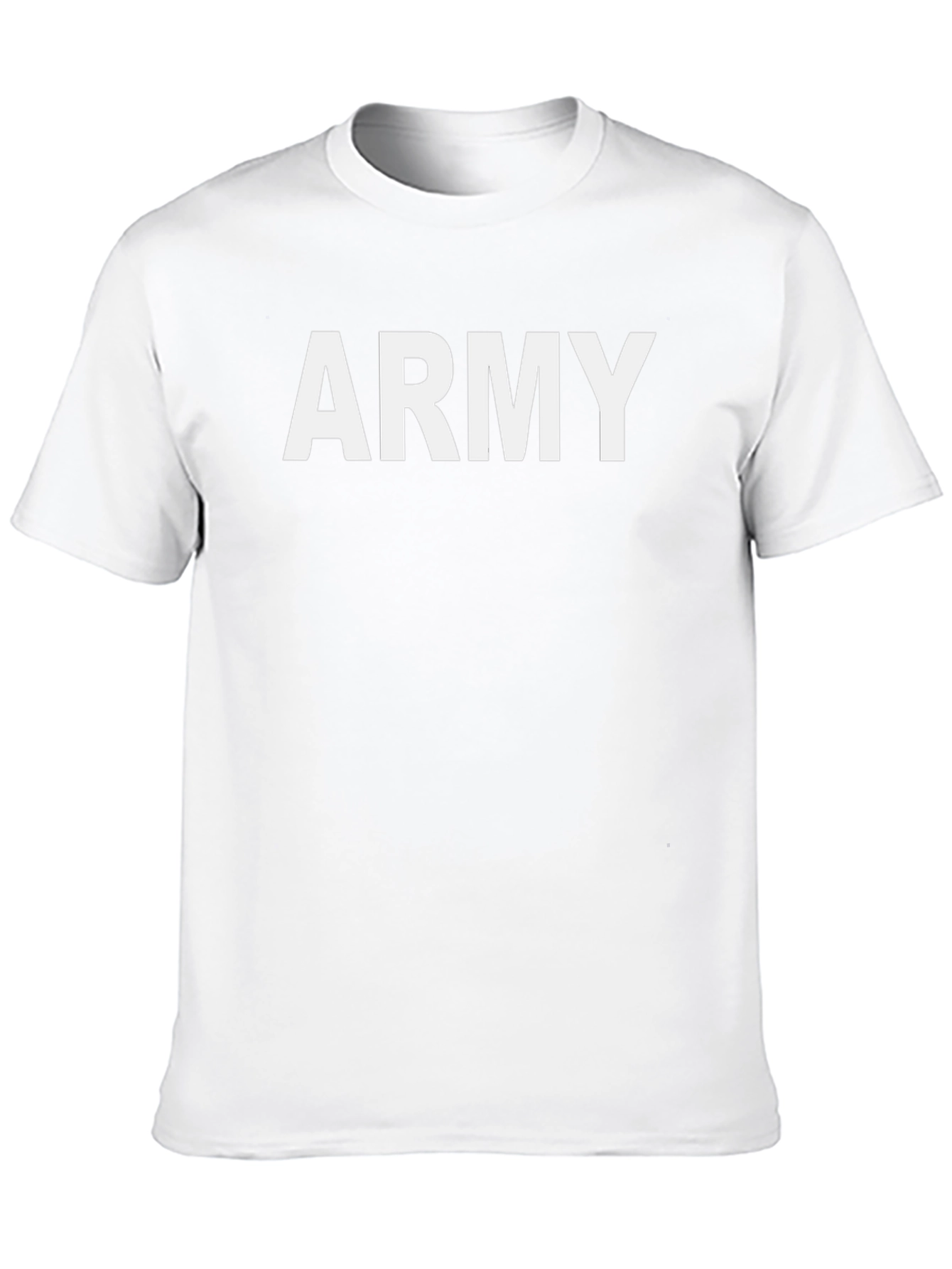 ARMY Bold Print Black T-Shirt