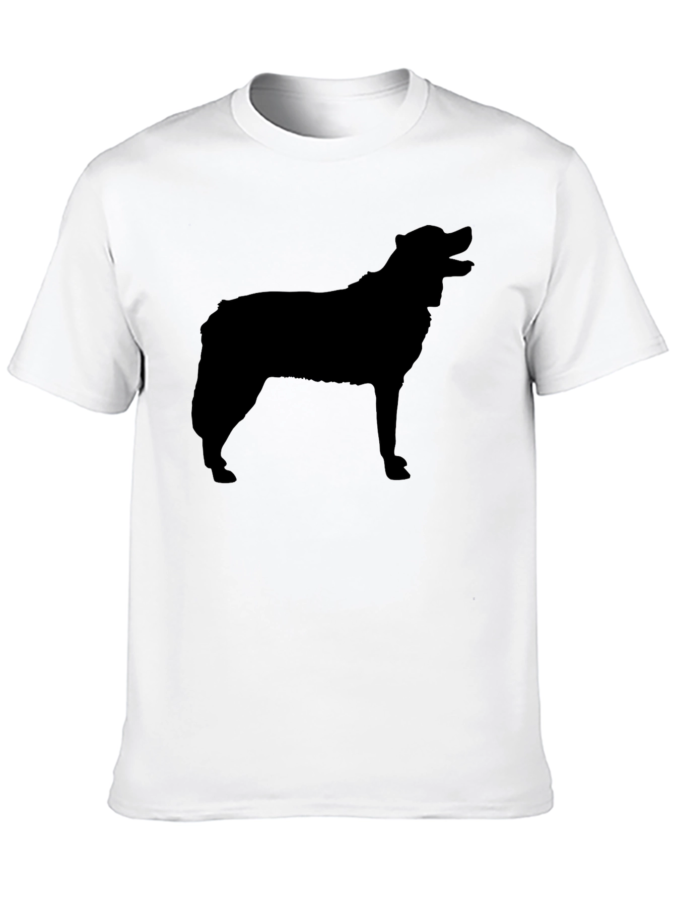 Dog Silhouette Black T-Shirt