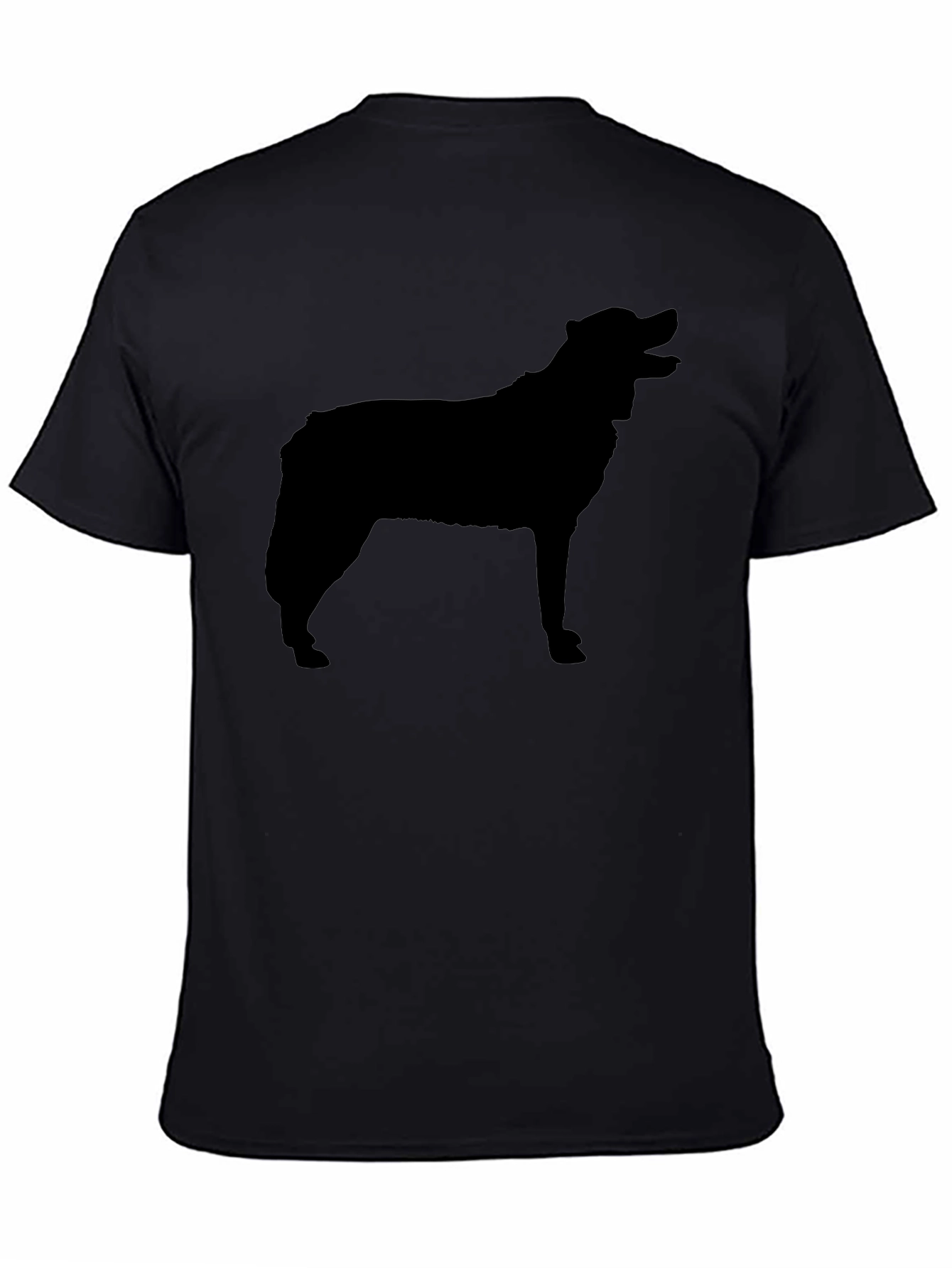 Dog Silhouette Black T-Shirt