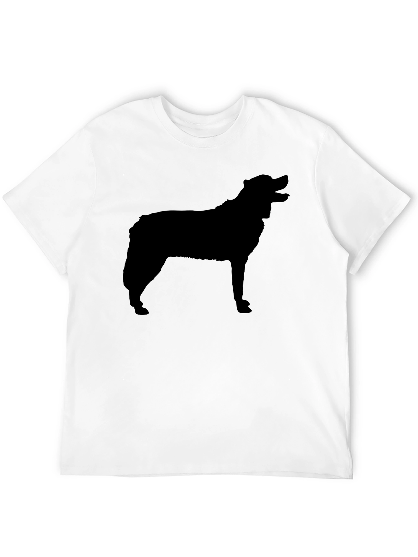 Dog Silhouette Black T-Shirt
