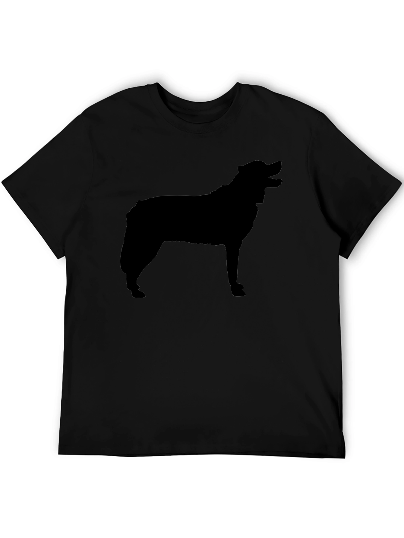 Dog Silhouette Black T-Shirt