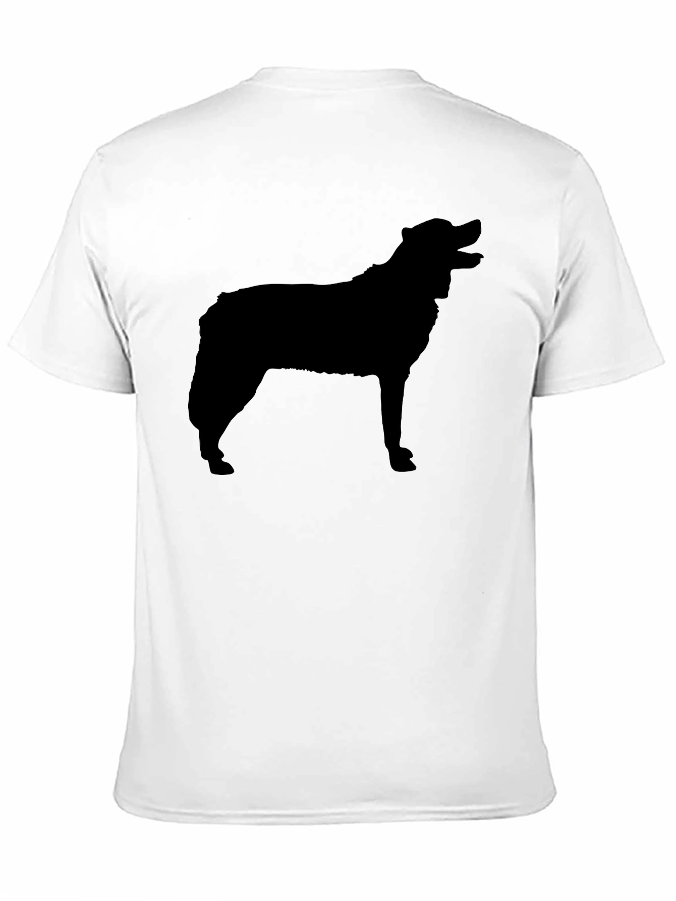 Dog Silhouette Black T-Shirt