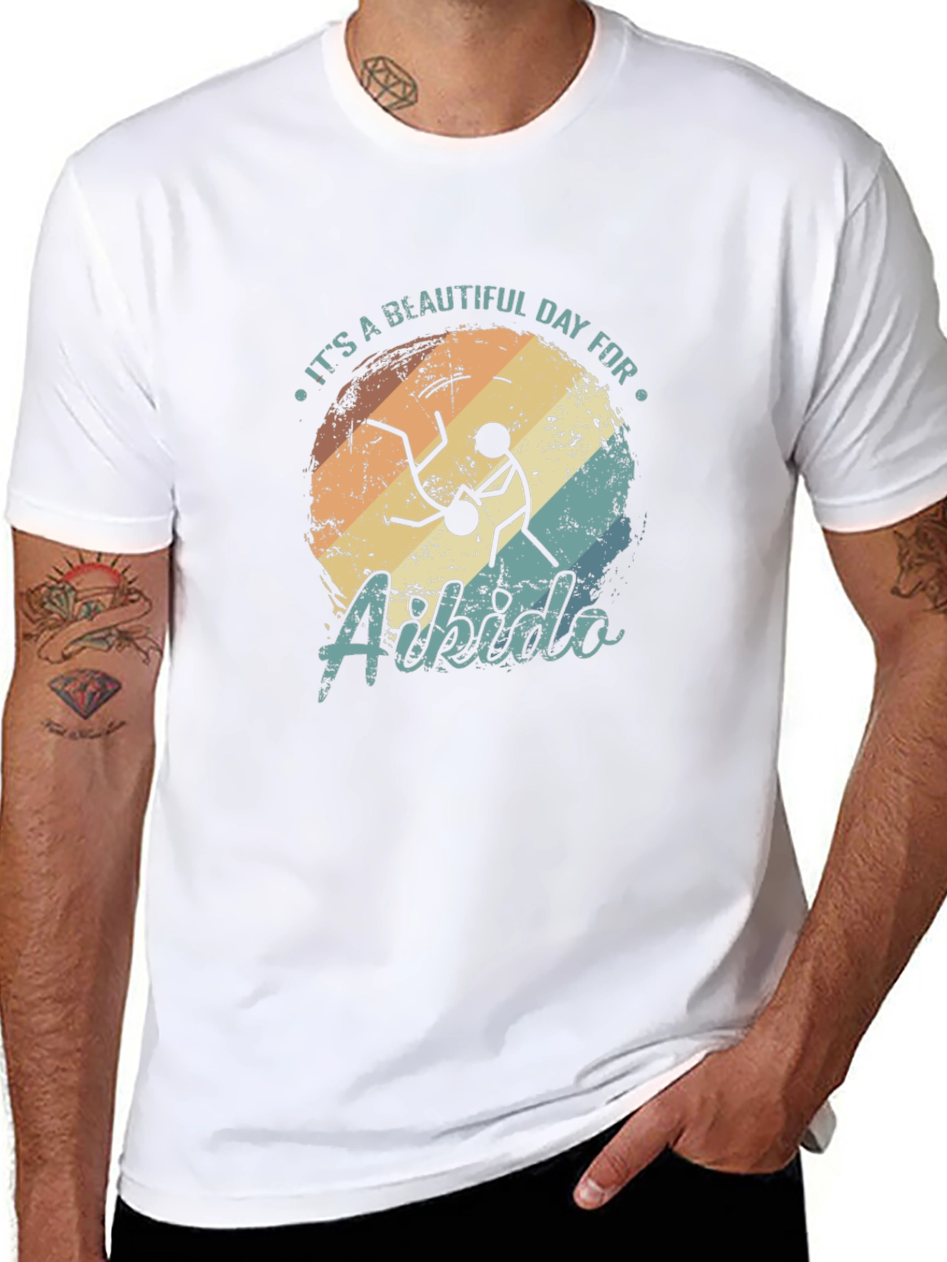 Aikido T-Shirt: Its a Beautiful Day Design