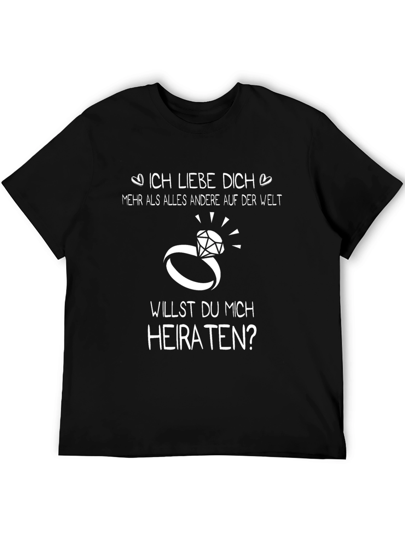 Engagement Proposal T-Shirt - Will You Marry Me?