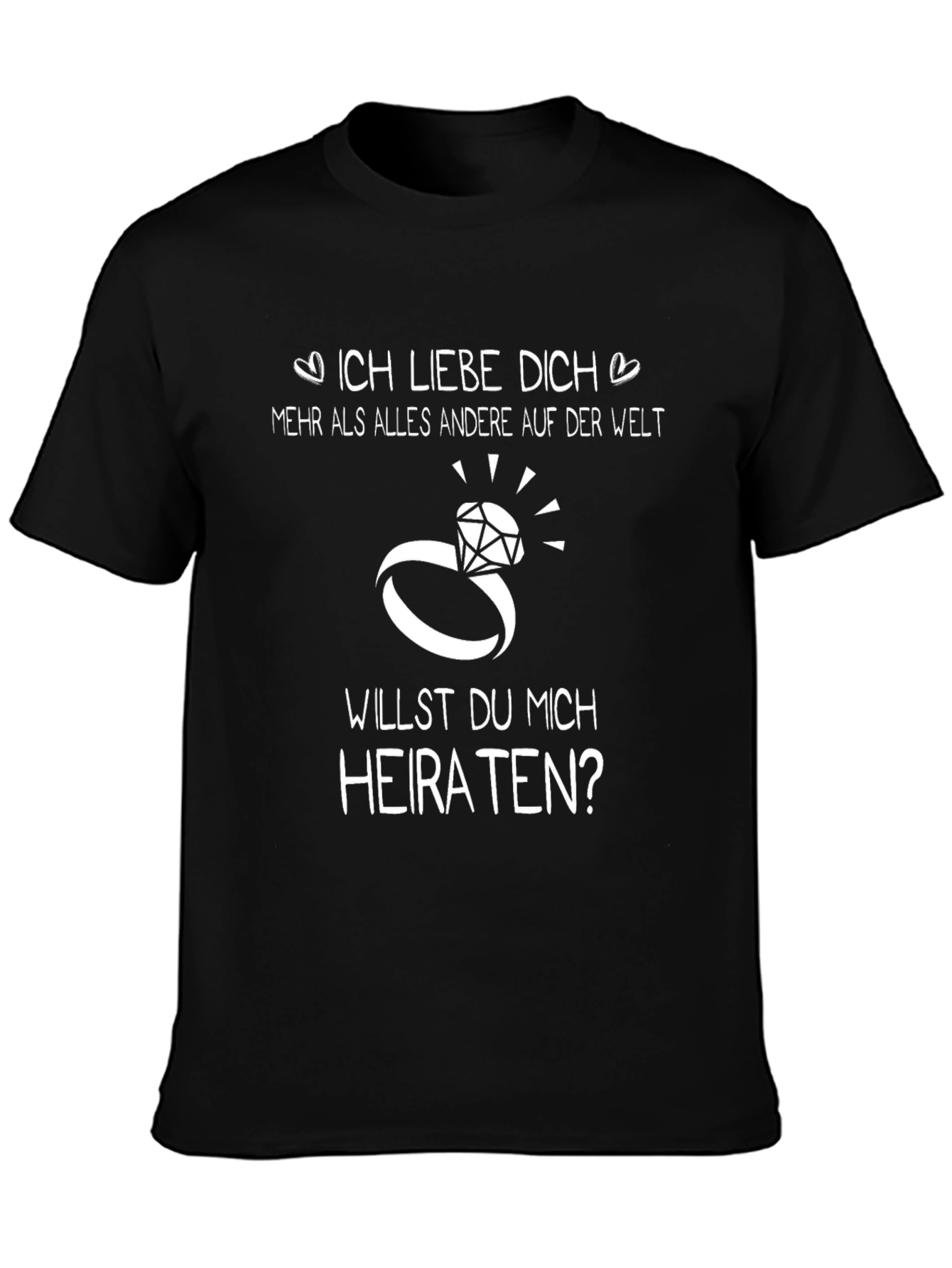 Engagement Proposal T-Shirt - Will You Marry Me?