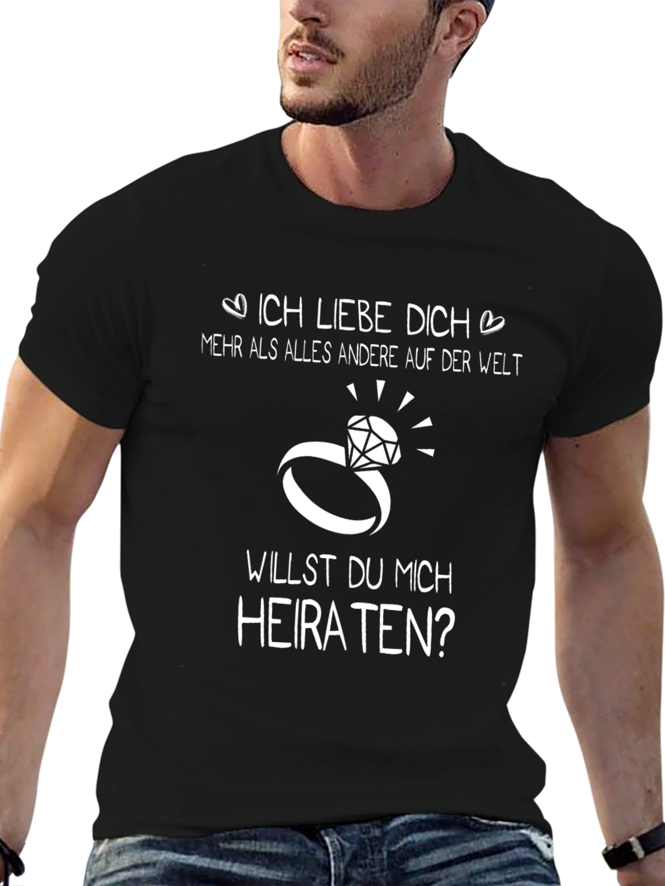 Engagement Proposal T-Shirt - Will You Marry Me?