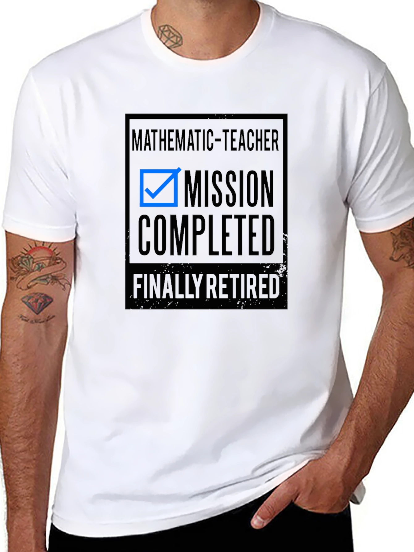 Mission Completed Retired Mathematics Teacher T-Shirt
