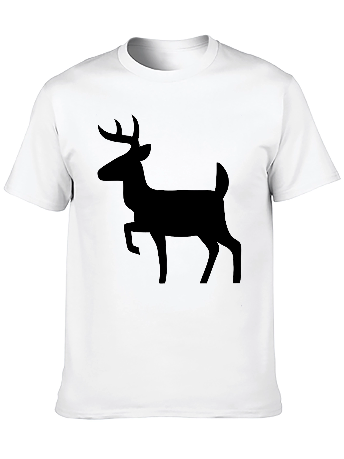 Deer Silhouette Black T-Shirt