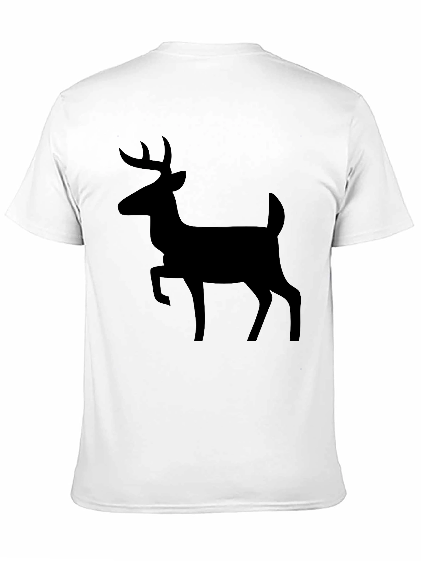 Deer Silhouette Black T-Shirt