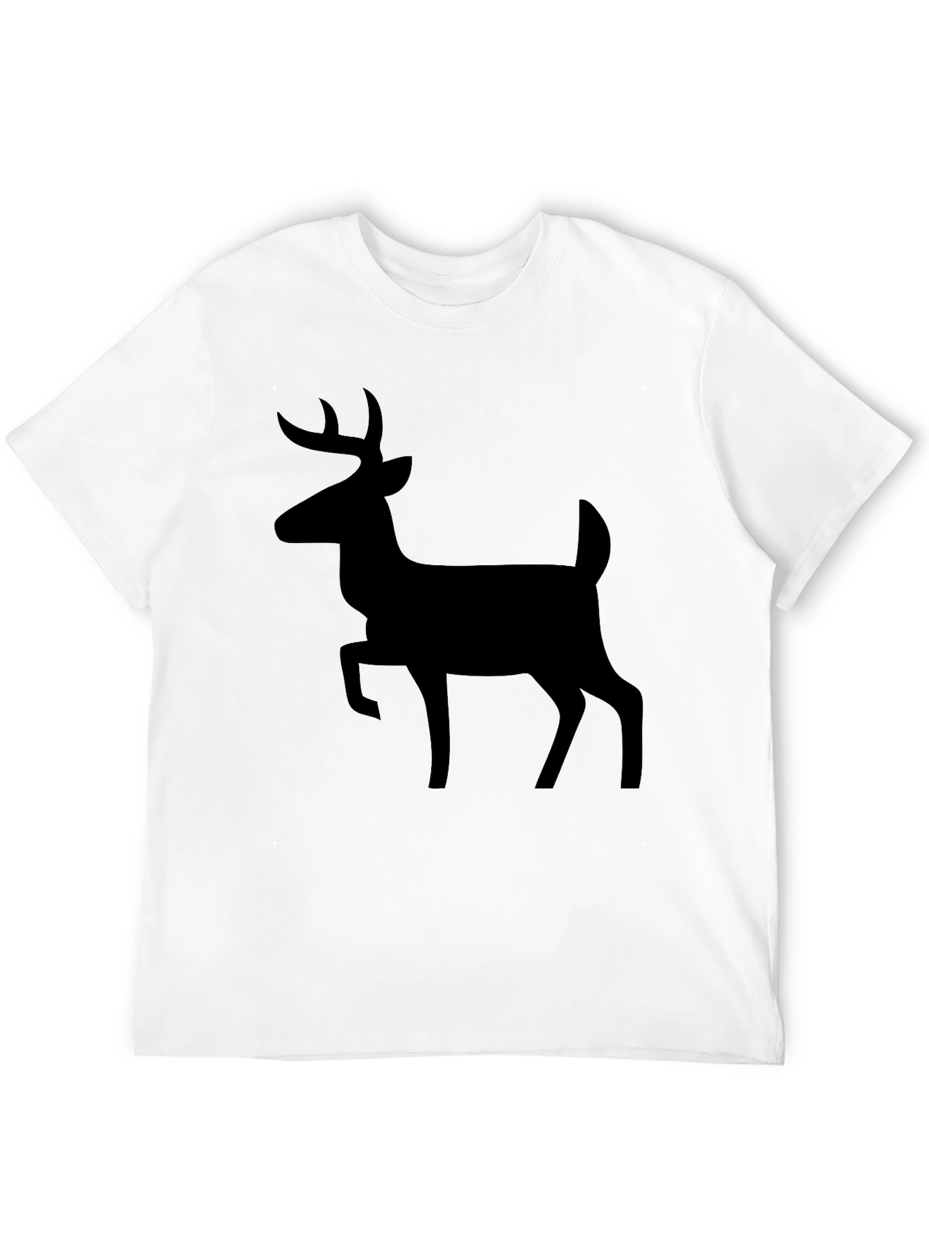 Deer Silhouette Black T-Shirt