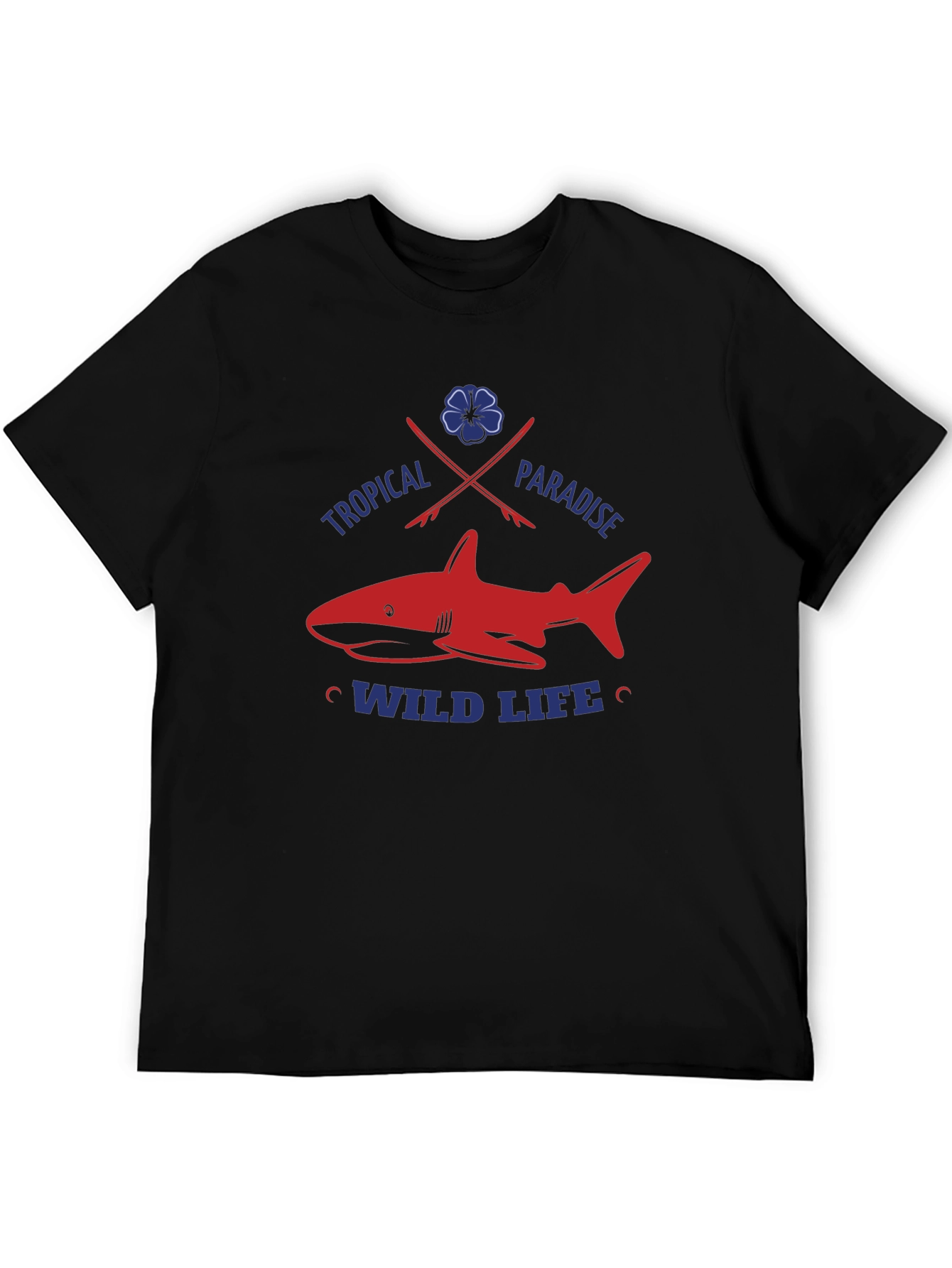 Tropical Shark Graphic Tee