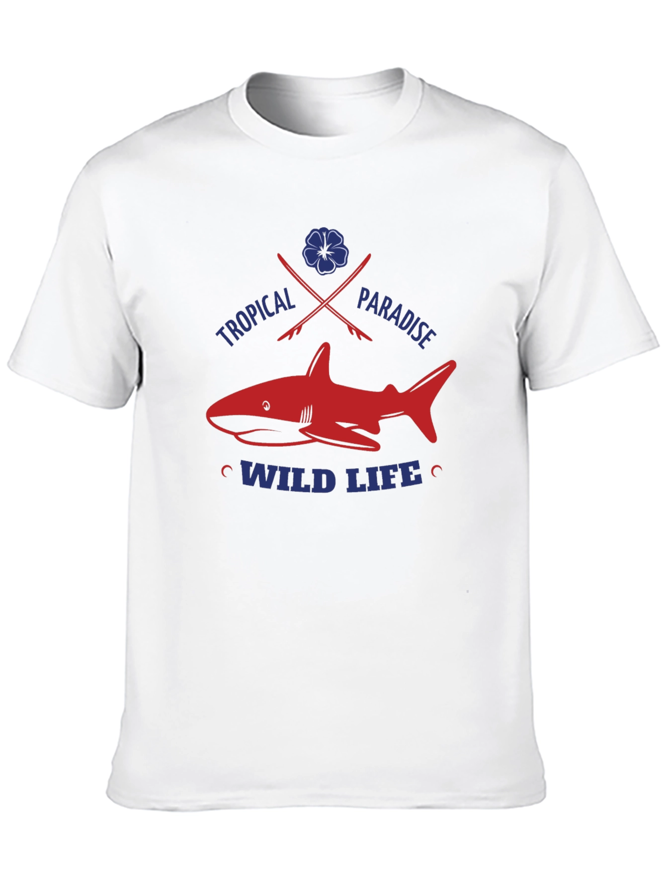 Tropical Shark Graphic Tee
