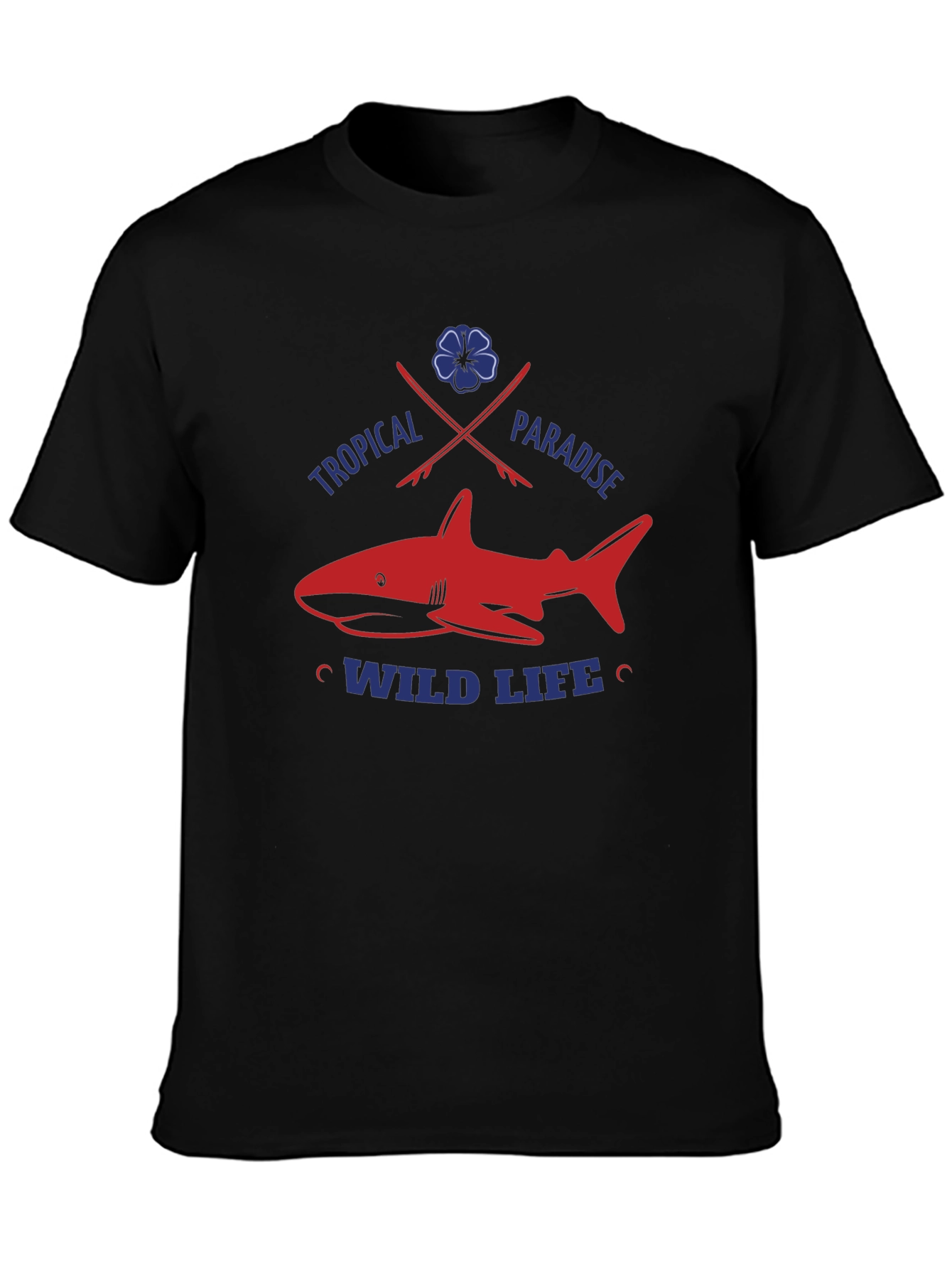 Tropical Shark Graphic Tee
