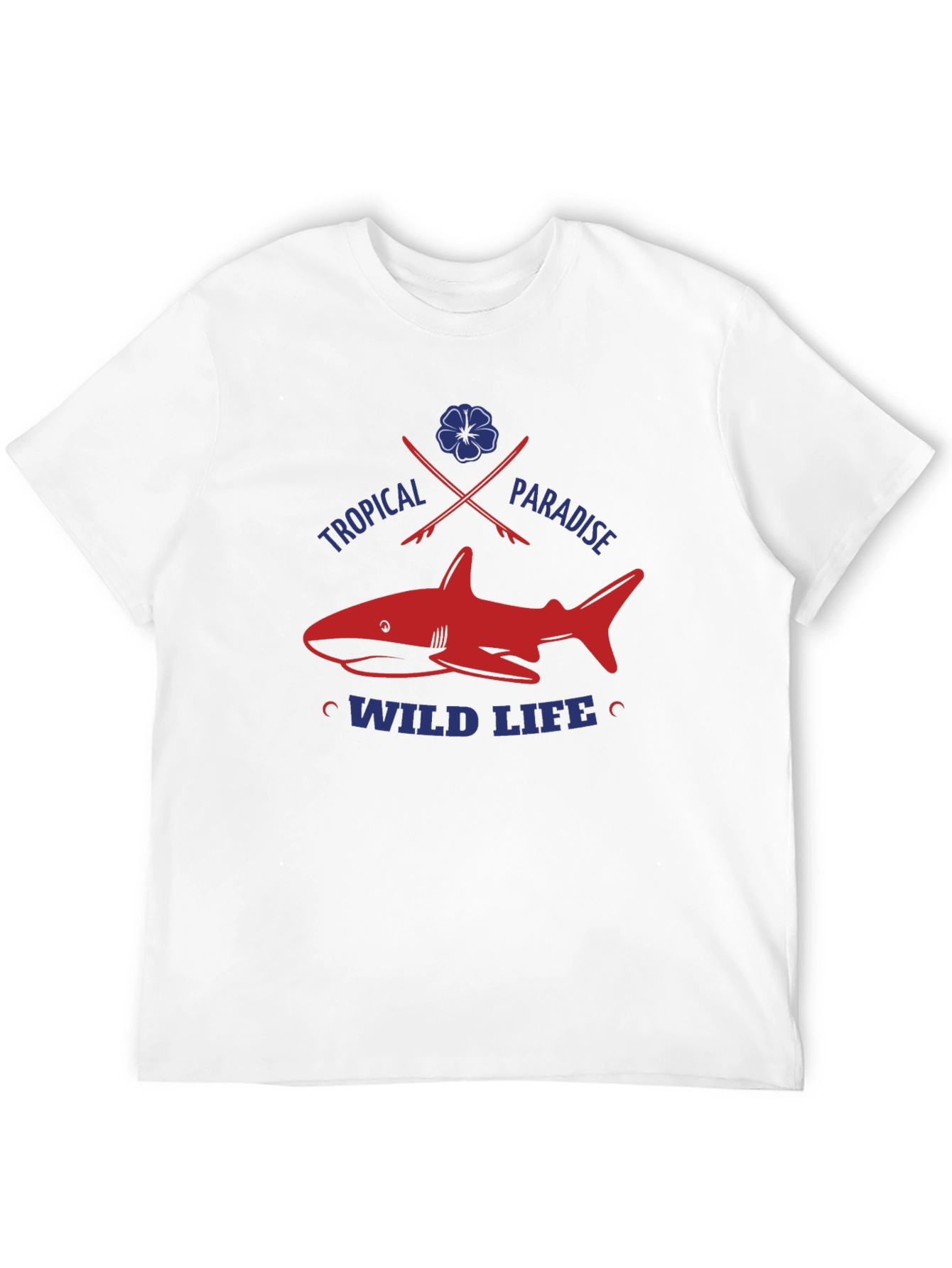 Tropical Shark Graphic Tee