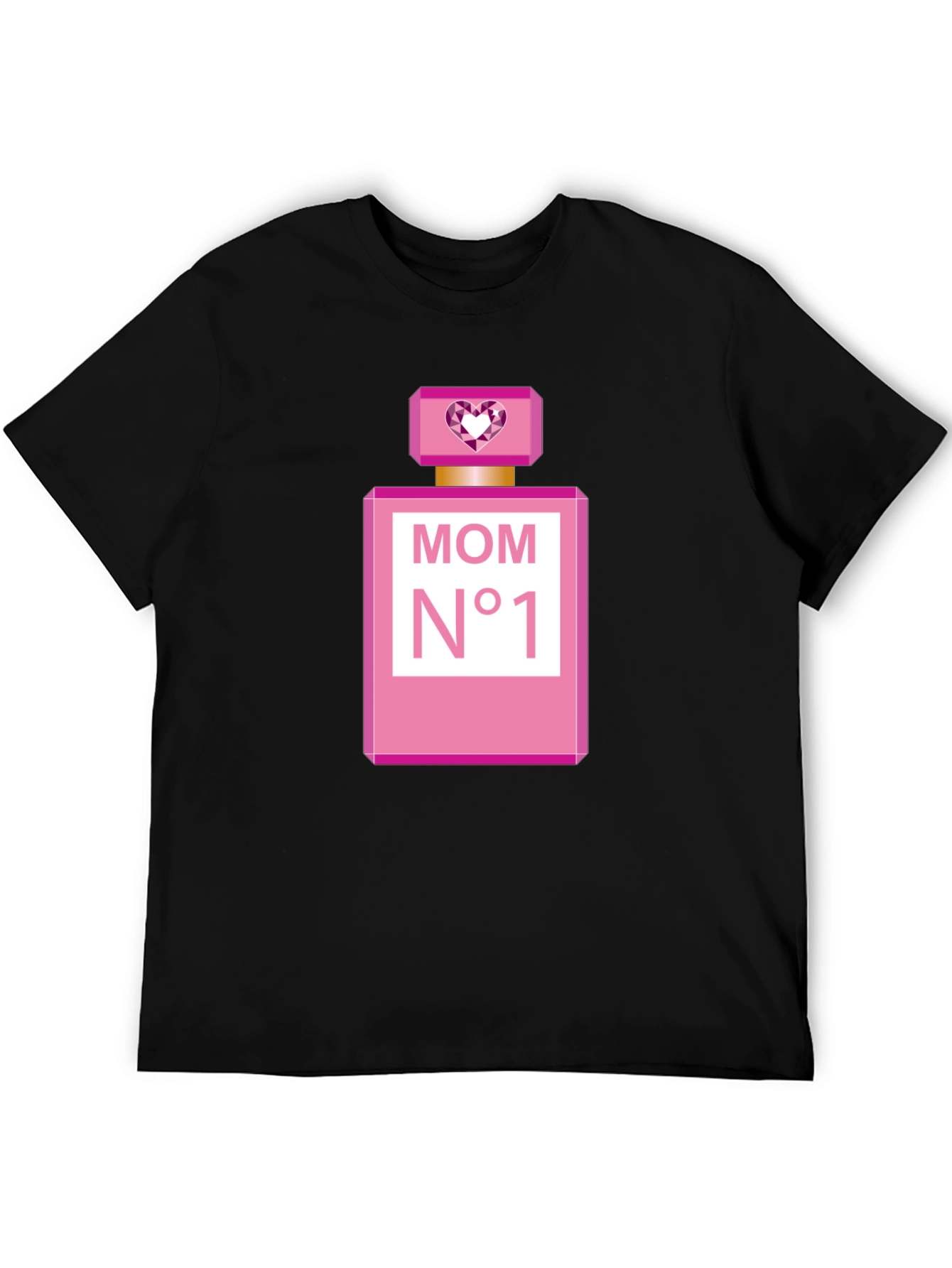 Mom N°1 Perfume Bottle Black T-Shirt