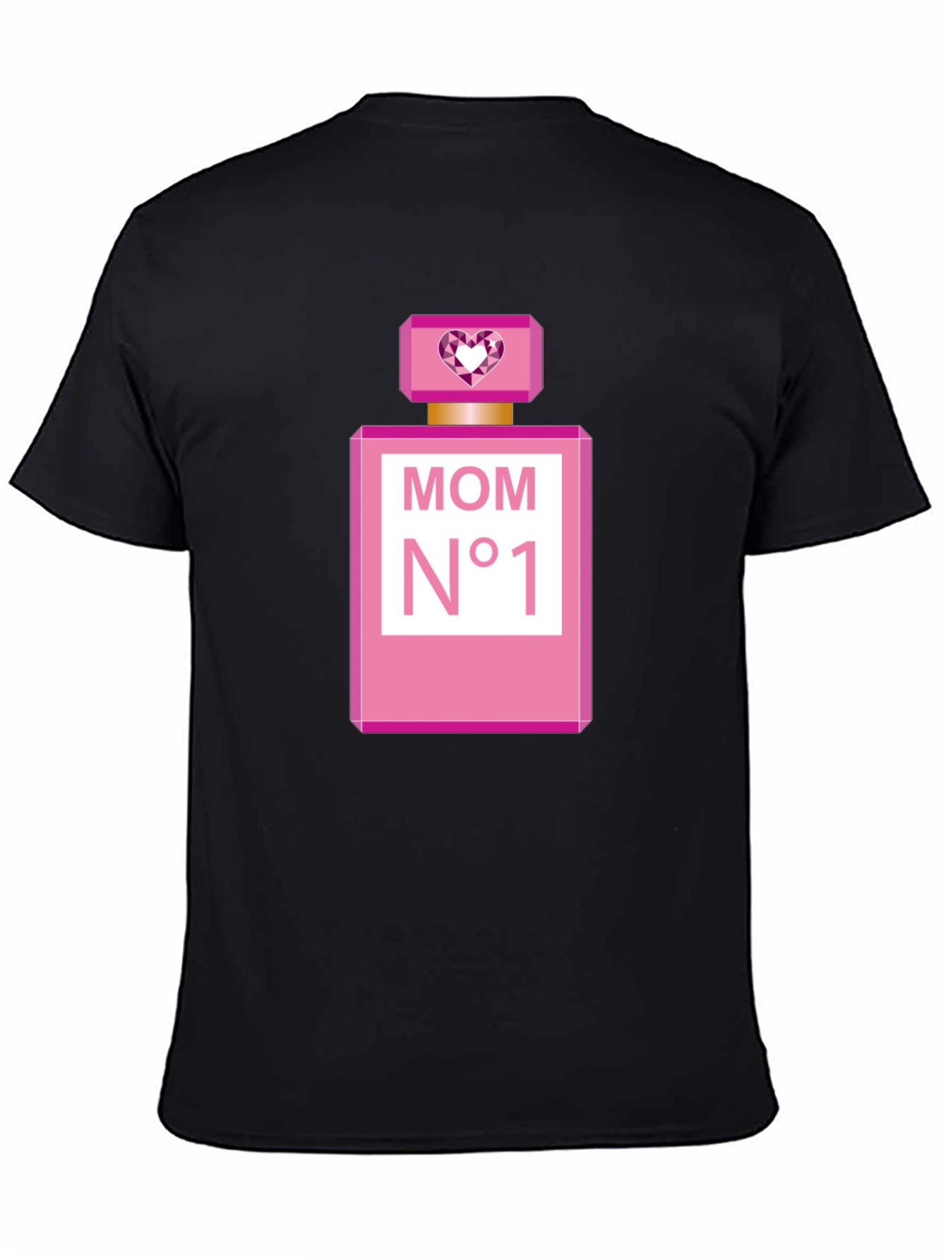 Mom N°1 Perfume Bottle Black T-Shirt