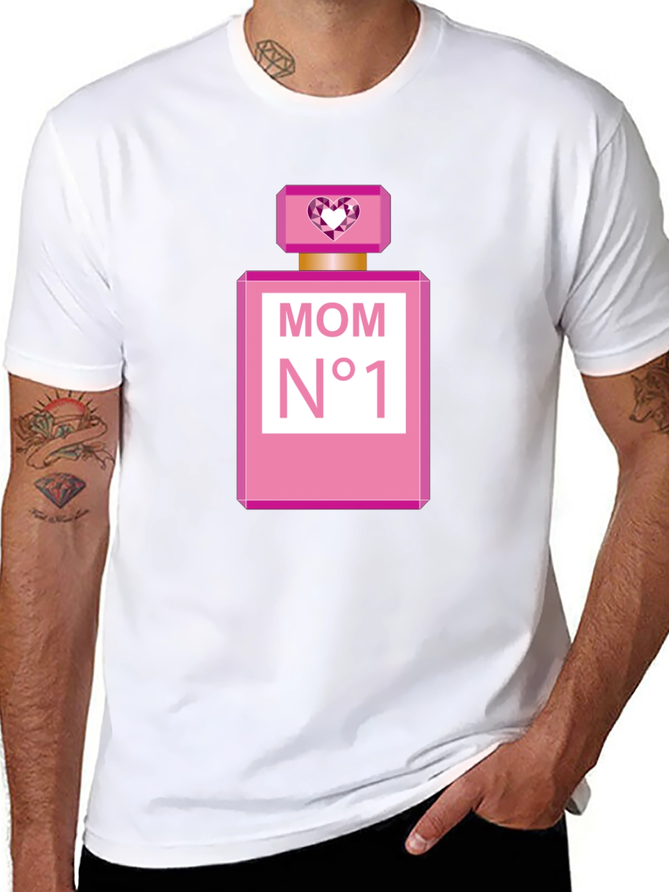 Mom N°1 Perfume Bottle Black T-Shirt