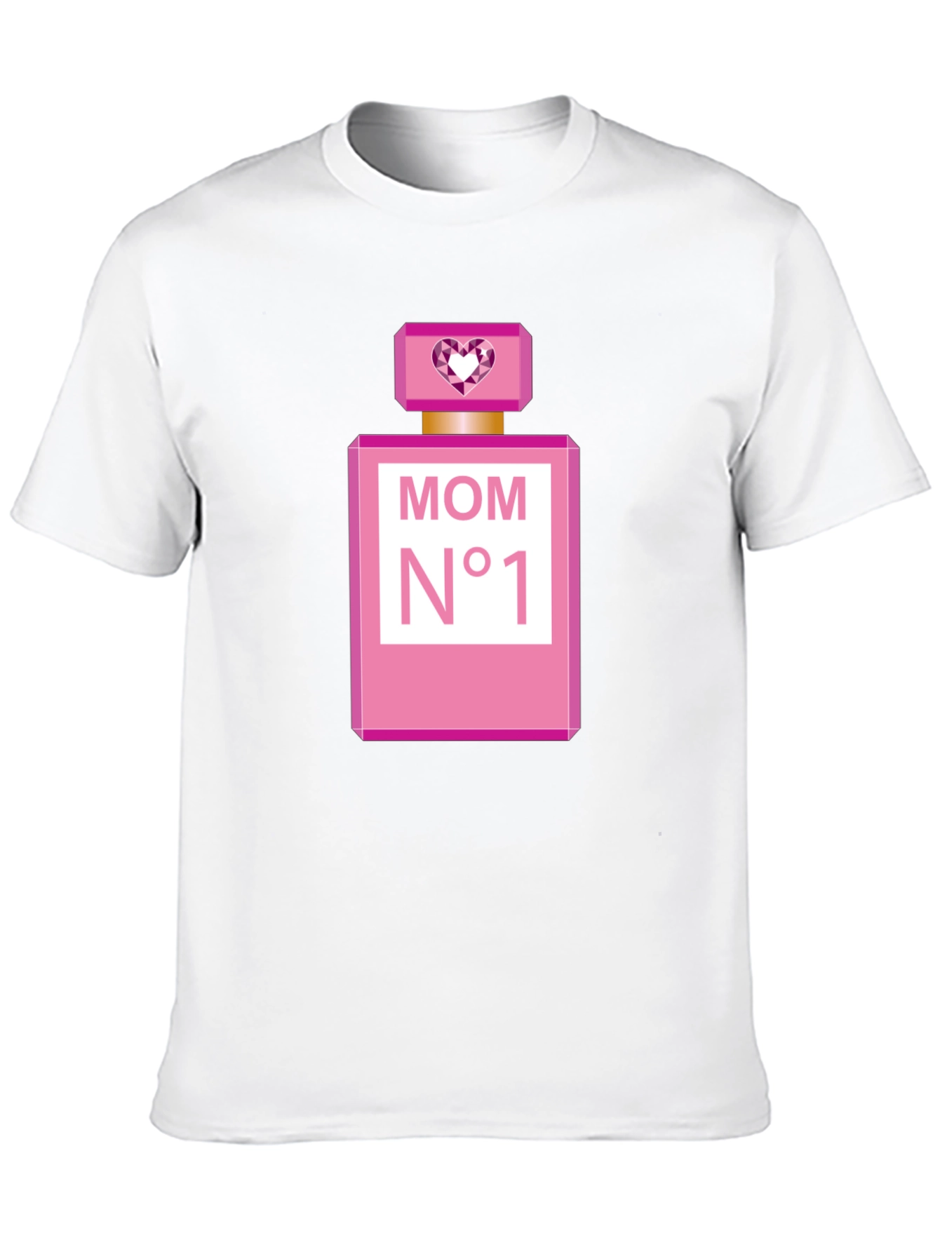 Mom N°1 Perfume Bottle Black T-Shirt