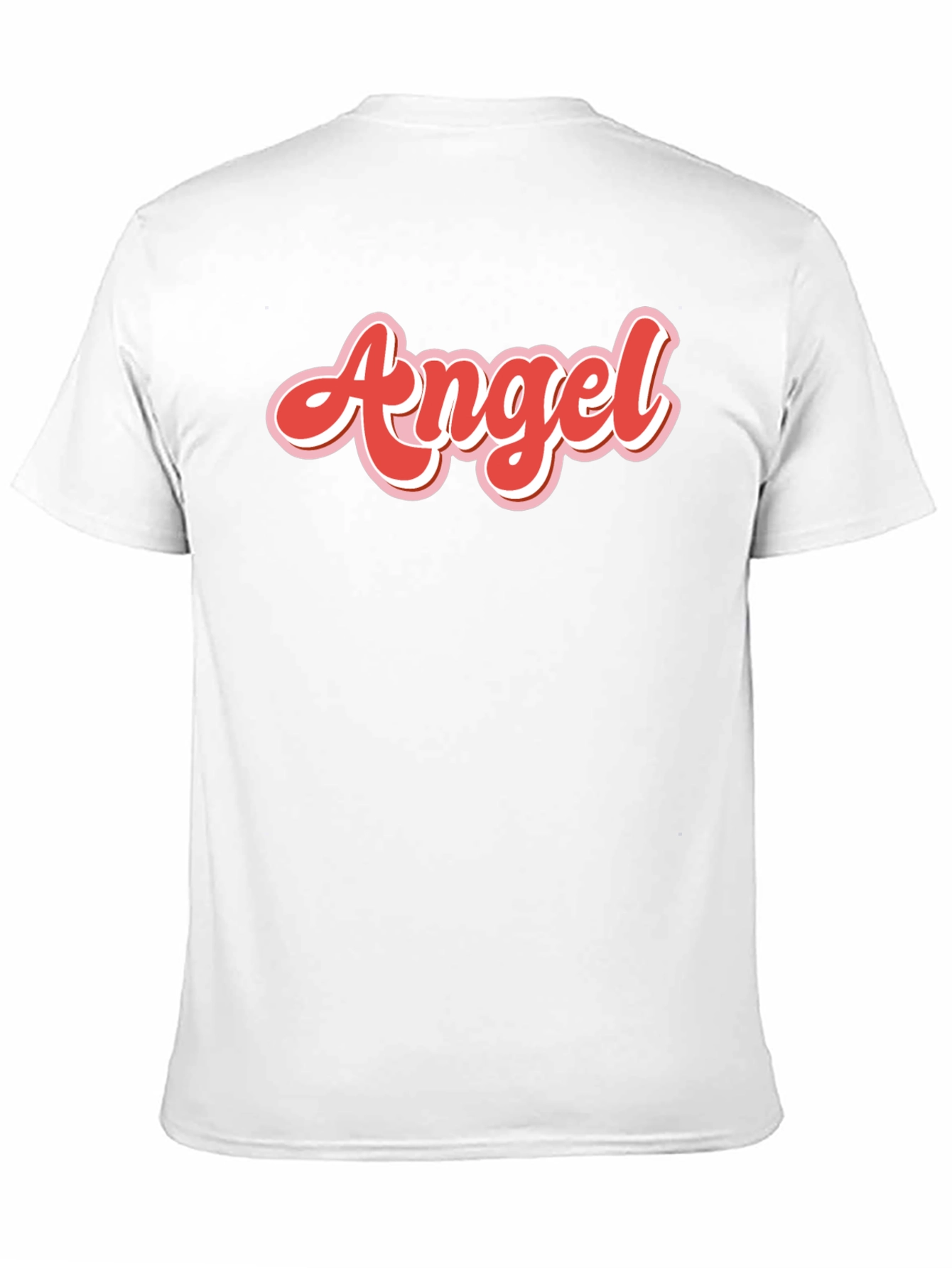 Angel Graphic Print Mens Black T-Shirt