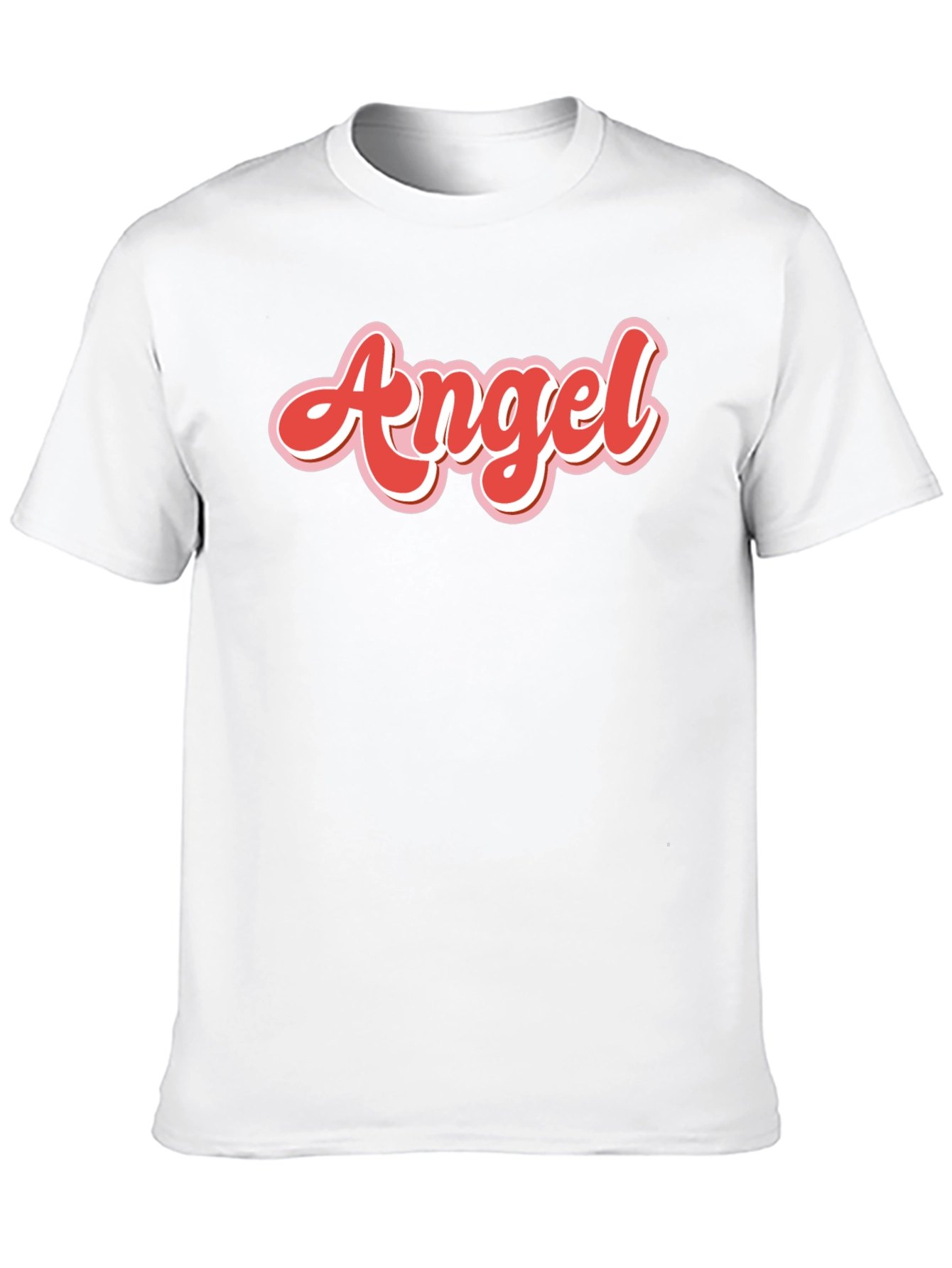 Angel Graphic Print Mens Black T-Shirt