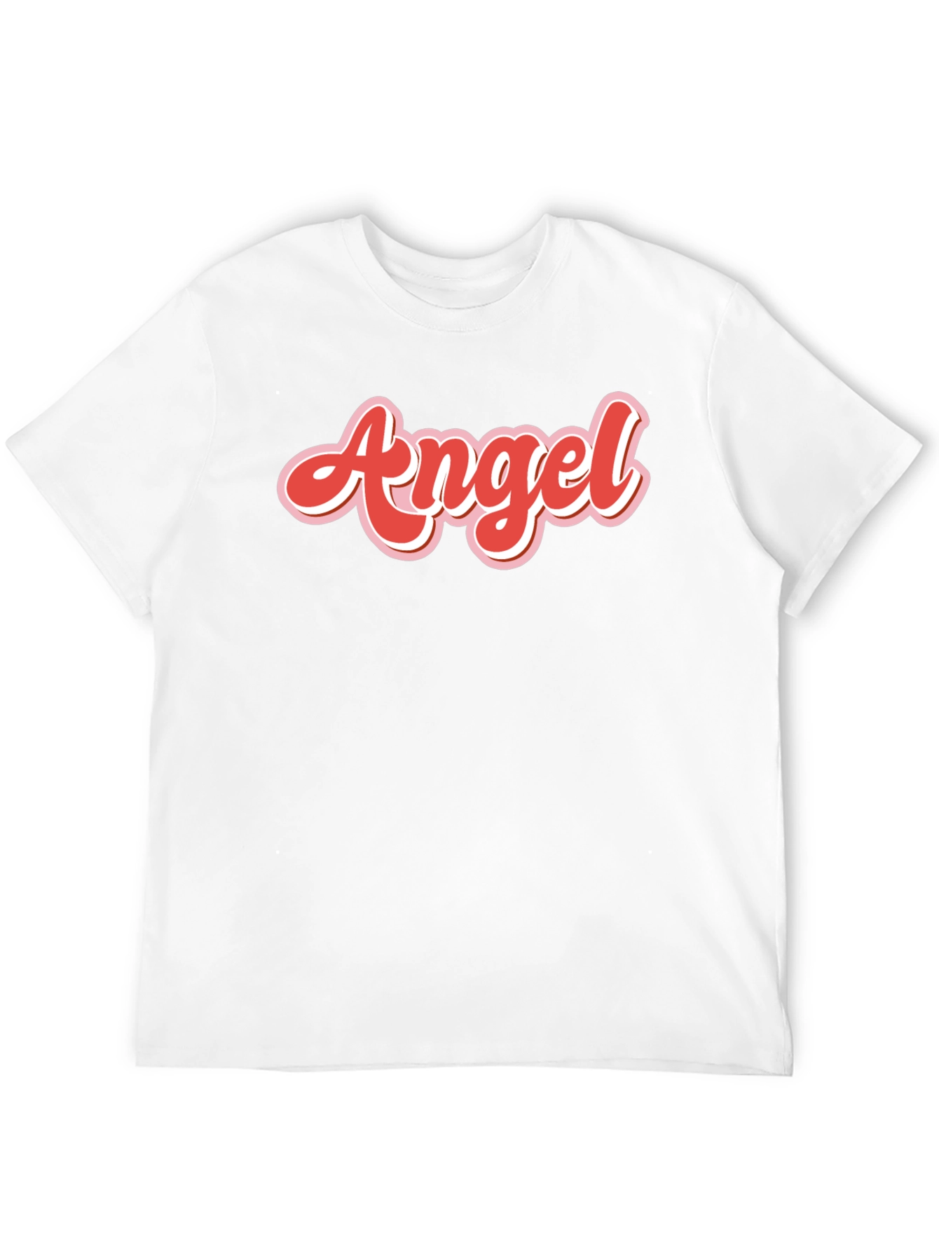 Angel Graphic Print Mens Black T-Shirt
