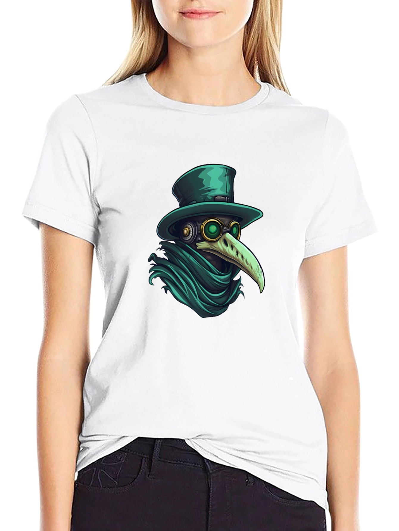 Plague Doctor Graphic Tee - Stylish Unisex T-Shirt