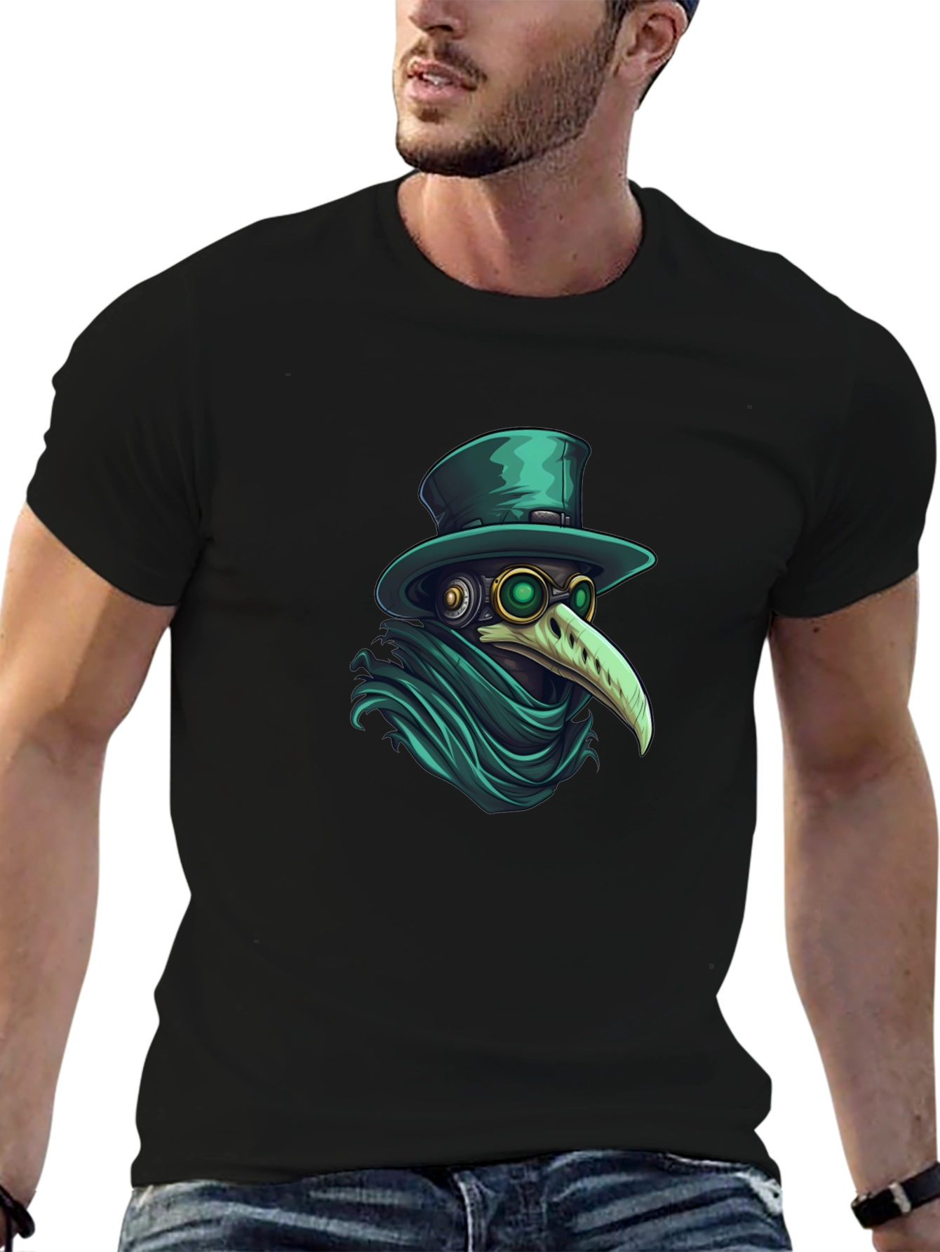 Plague Doctor Graphic Tee - Stylish Unisex T-Shirt