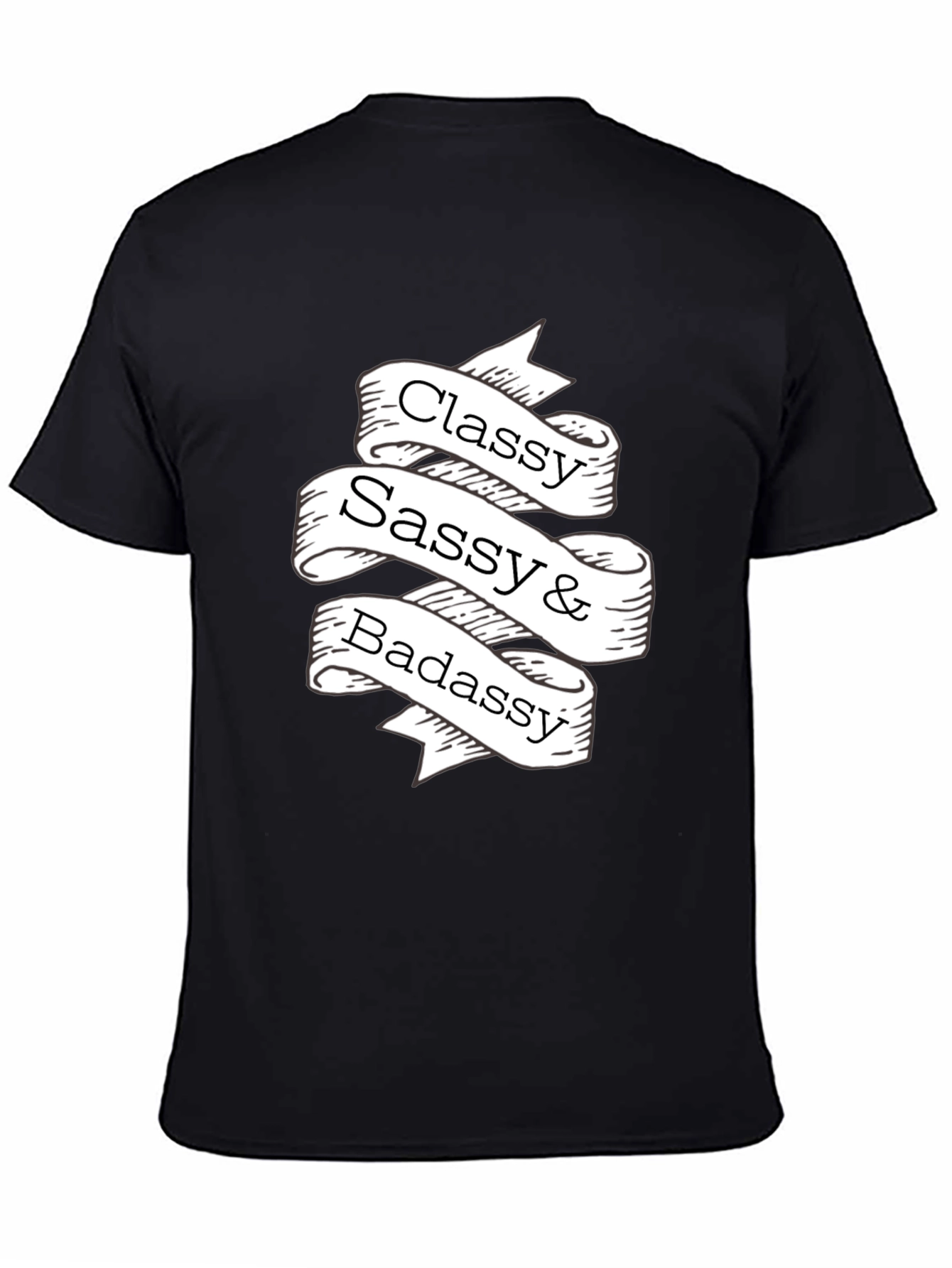 Classy Sassy Badassy Graphic Tee - Black