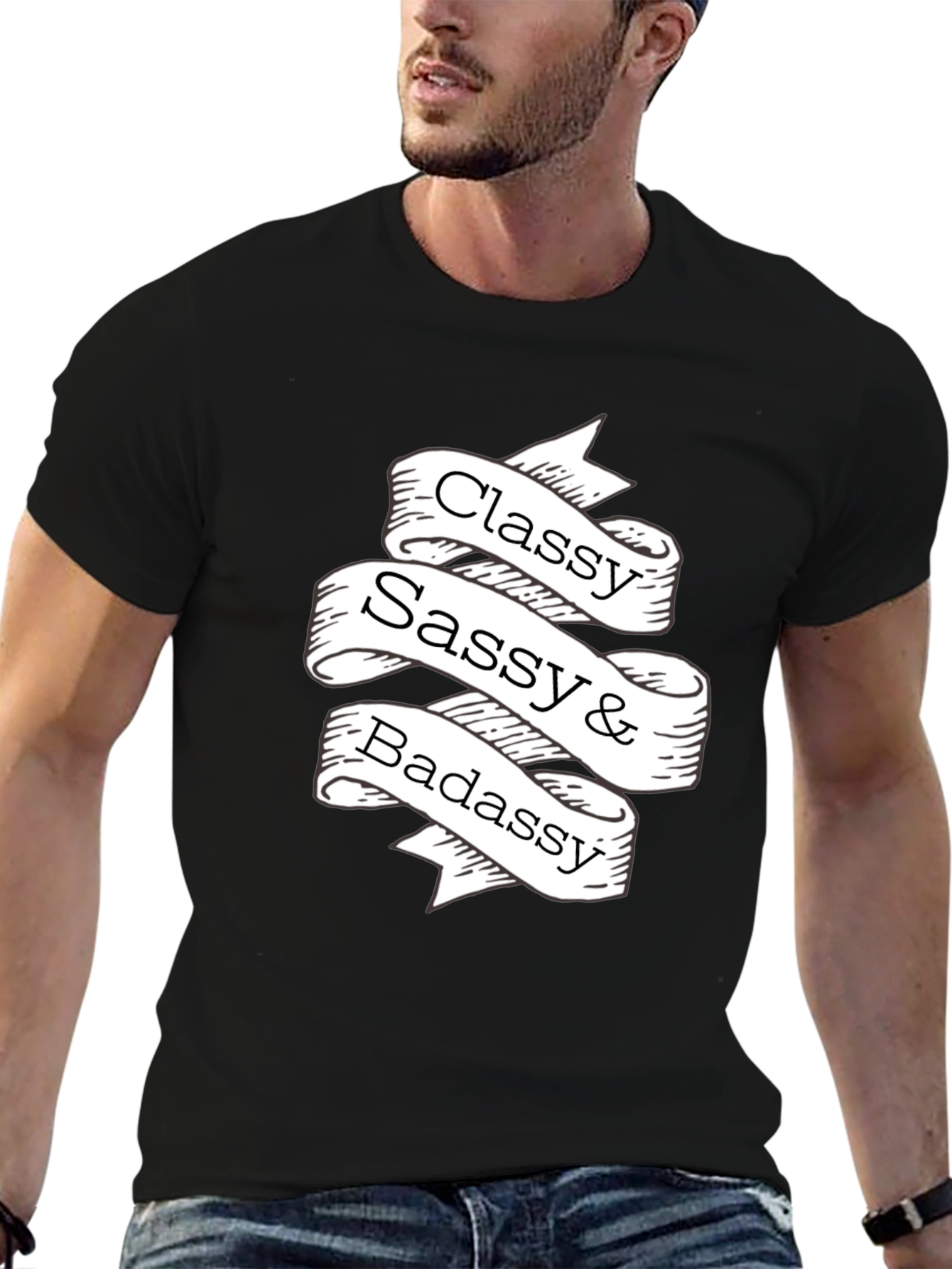 Classy Sassy Badassy Graphic Tee - Black