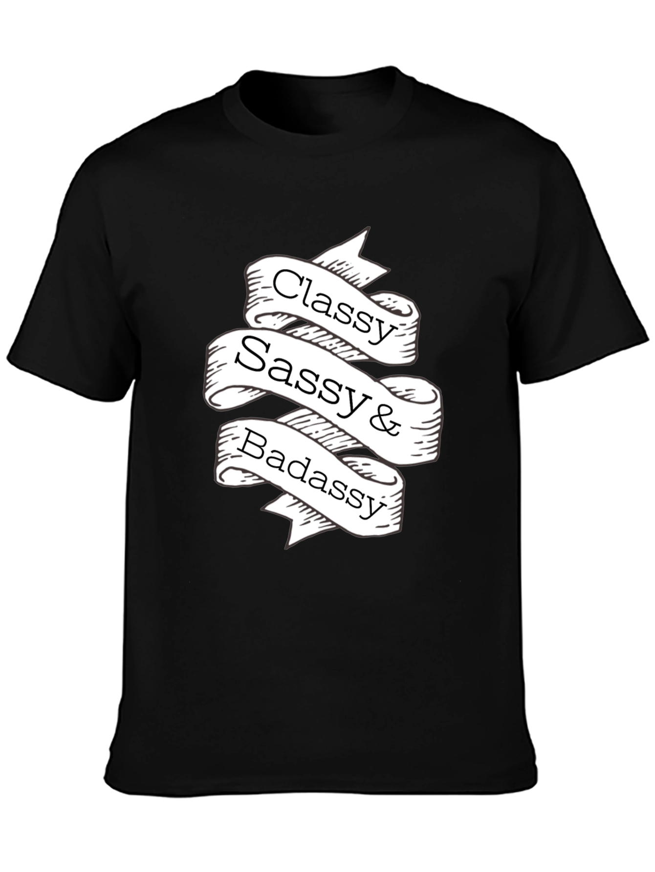 Classy Sassy Badassy Graphic Tee - Black